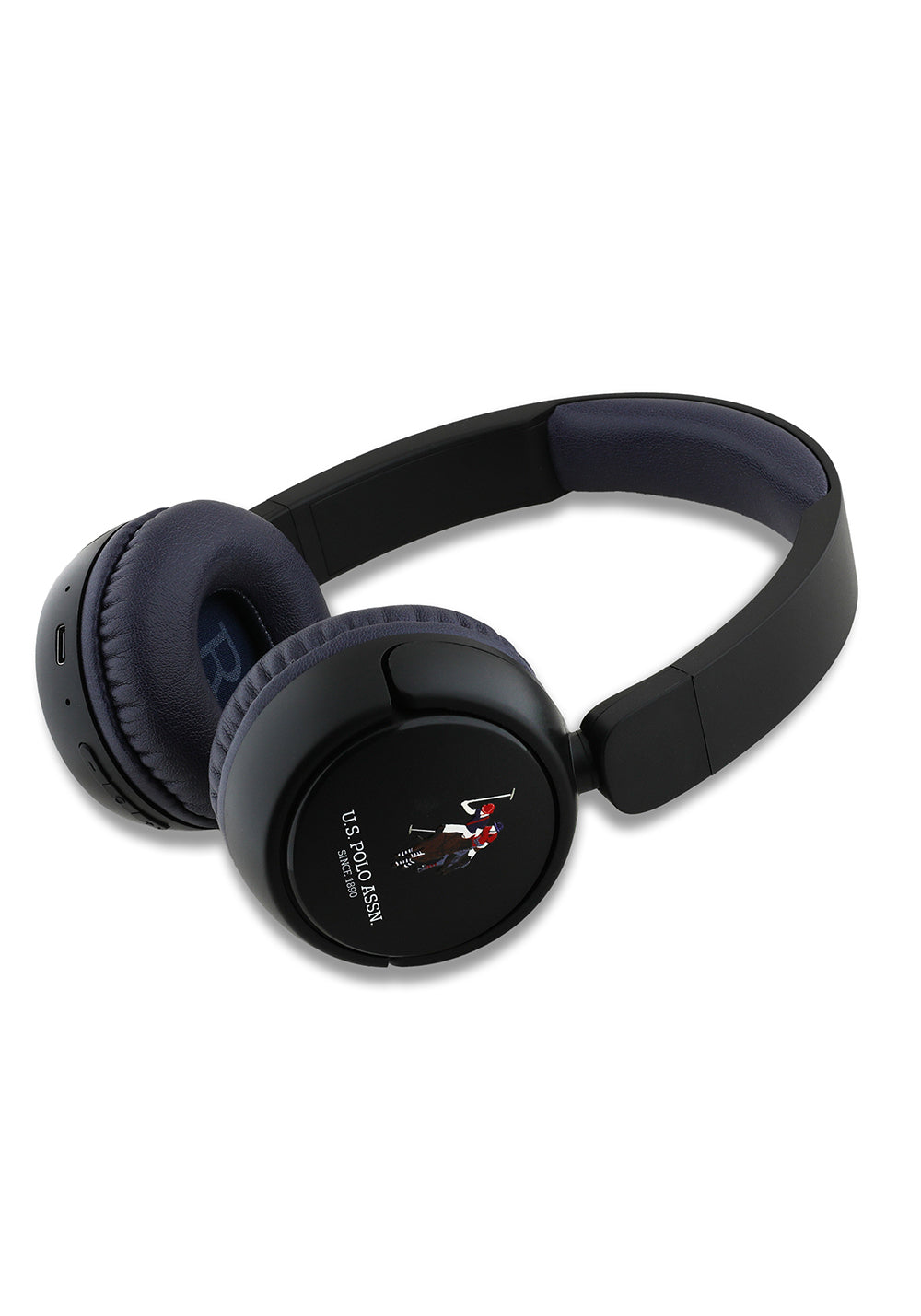 U.S Polo Assn. Orijinal Lisanslı Katlanabilir Ayarlanabilir Baskı Logolu Kulak Üstü Bluetooth Kulaklık v5.3