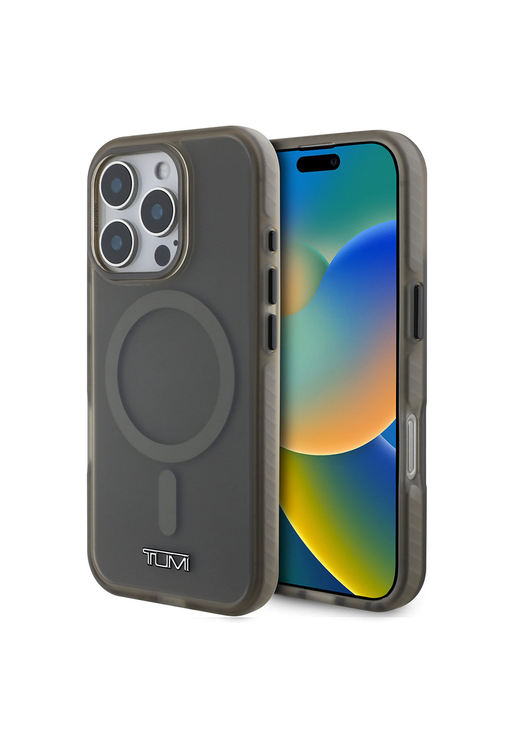 Apple iPhone 16 Pro Max Kılıf TUMI Orijinal Lisanslı Manyetik Şarj Uyumlu Airbagli Buzlu Transparan Kapak