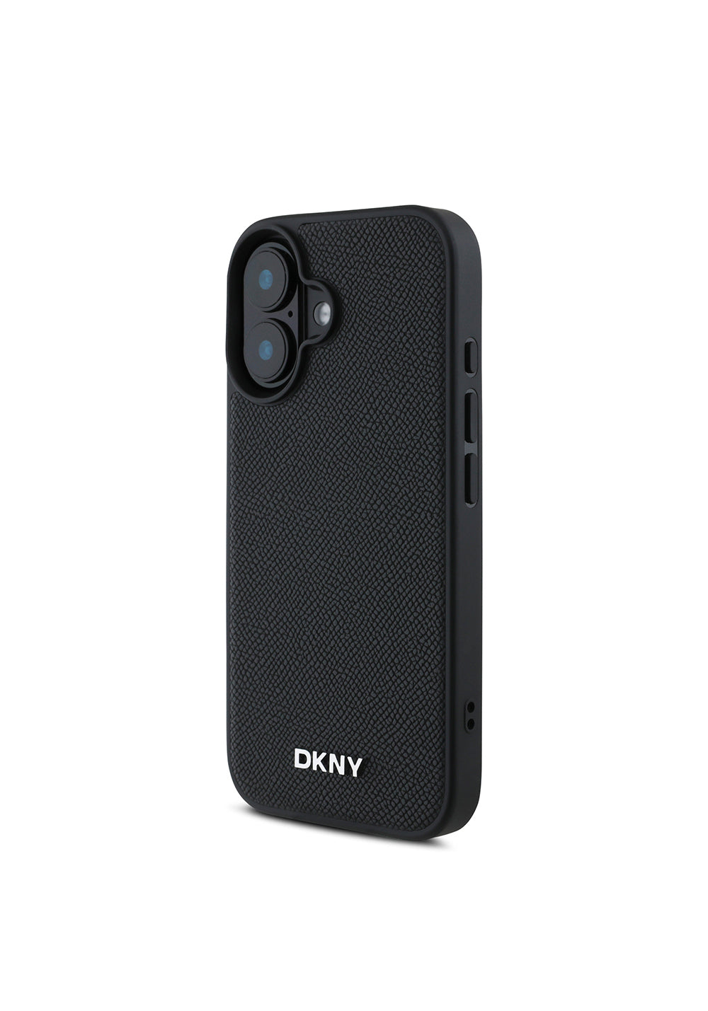 Apple iPhone 16 Plus Kılıf DKNY Orijinal Lisanslı Manyetik Şarj Uyumlu Metal Logolu PU Deri Grained Kapak