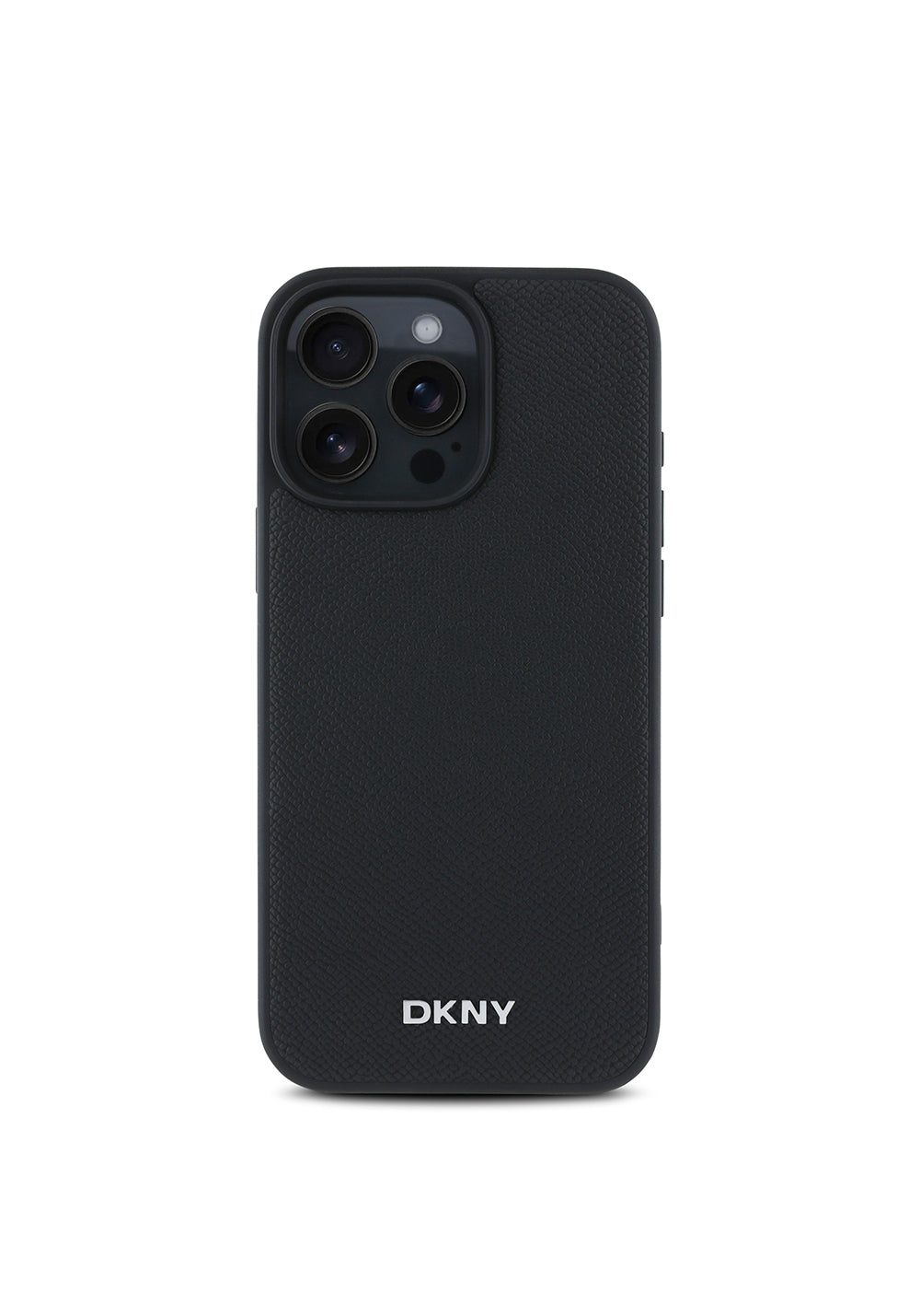 Apple iPhone 16 Pro Max Kılıf DKNY Orijinal Lisanslı Manyetik Şarj Uyumlu Metal Logolu PU Deri Grained Kapak