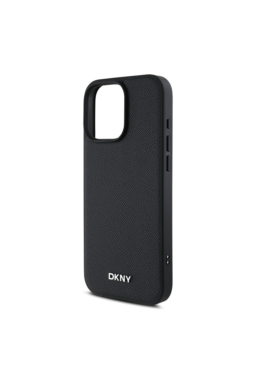 Apple iPhone 16 Pro Max Kılıf DKNY Orijinal Lisanslı Manyetik Şarj Uyumlu Metal Logolu PU Deri Grained Kapak