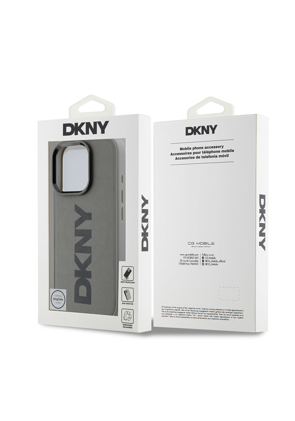 Apple iPhone 16 Pro Kılıf DKNY Orijinal Lisanslı Manyetik Şarj Uyumlu PU Deri Plain Kapak