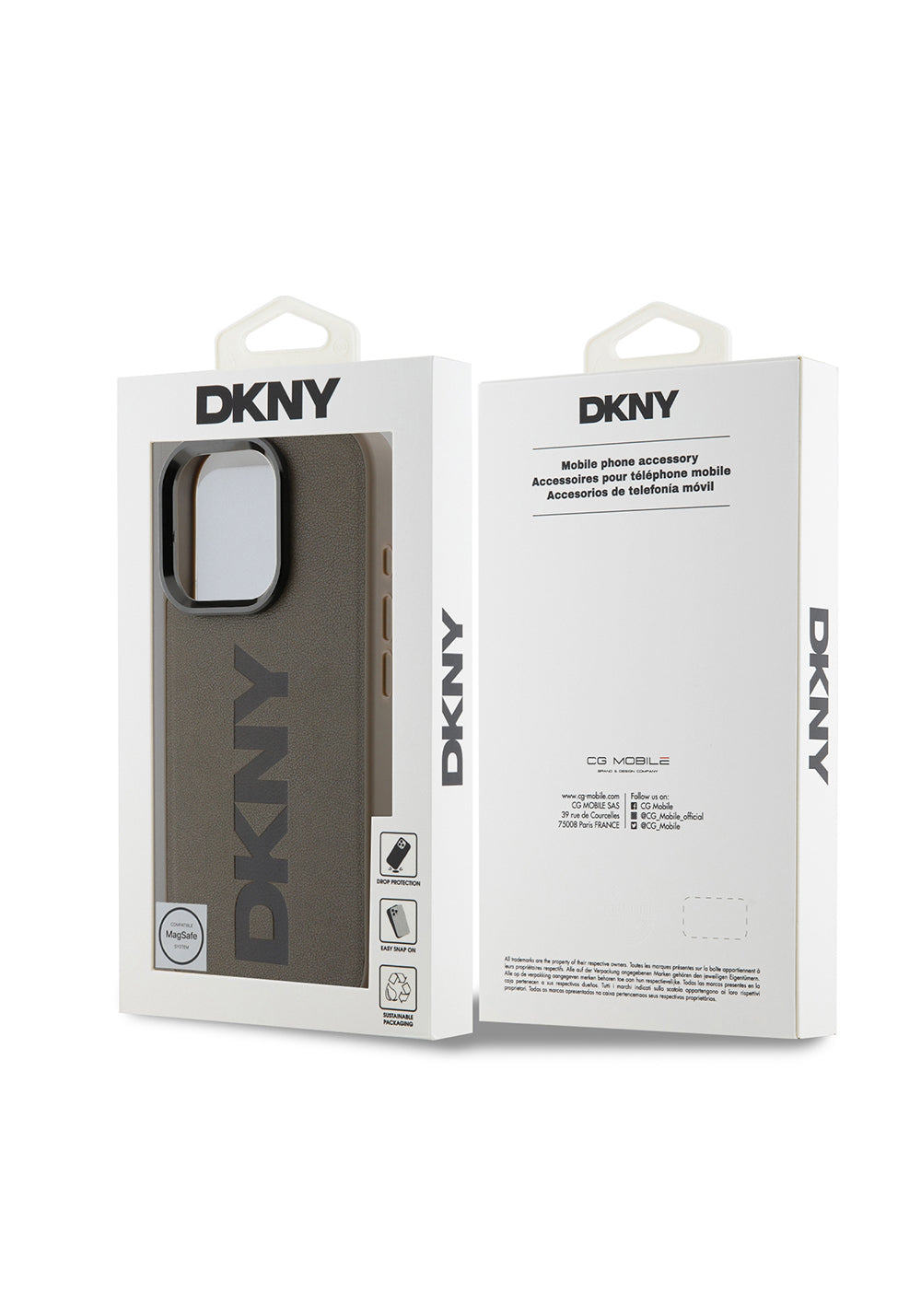 Apple iPhone 16 Pro Kılıf DKNY Orijinal Lisanslı Manyetik Şarj Uyumlu PU Deri Plain Kapak