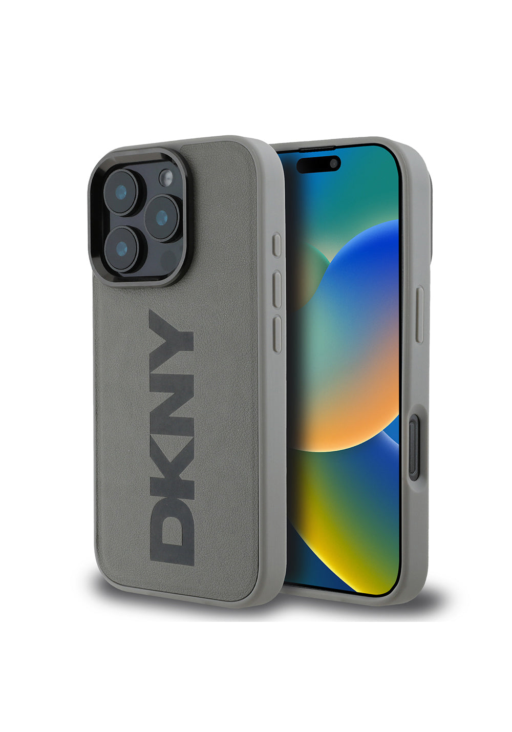 Apple iPhone 16 Pro Max Kılıf DKNY Orijinal Lisanslı Manyetik Şarj Uyumlu PU Deri Plain Kapak