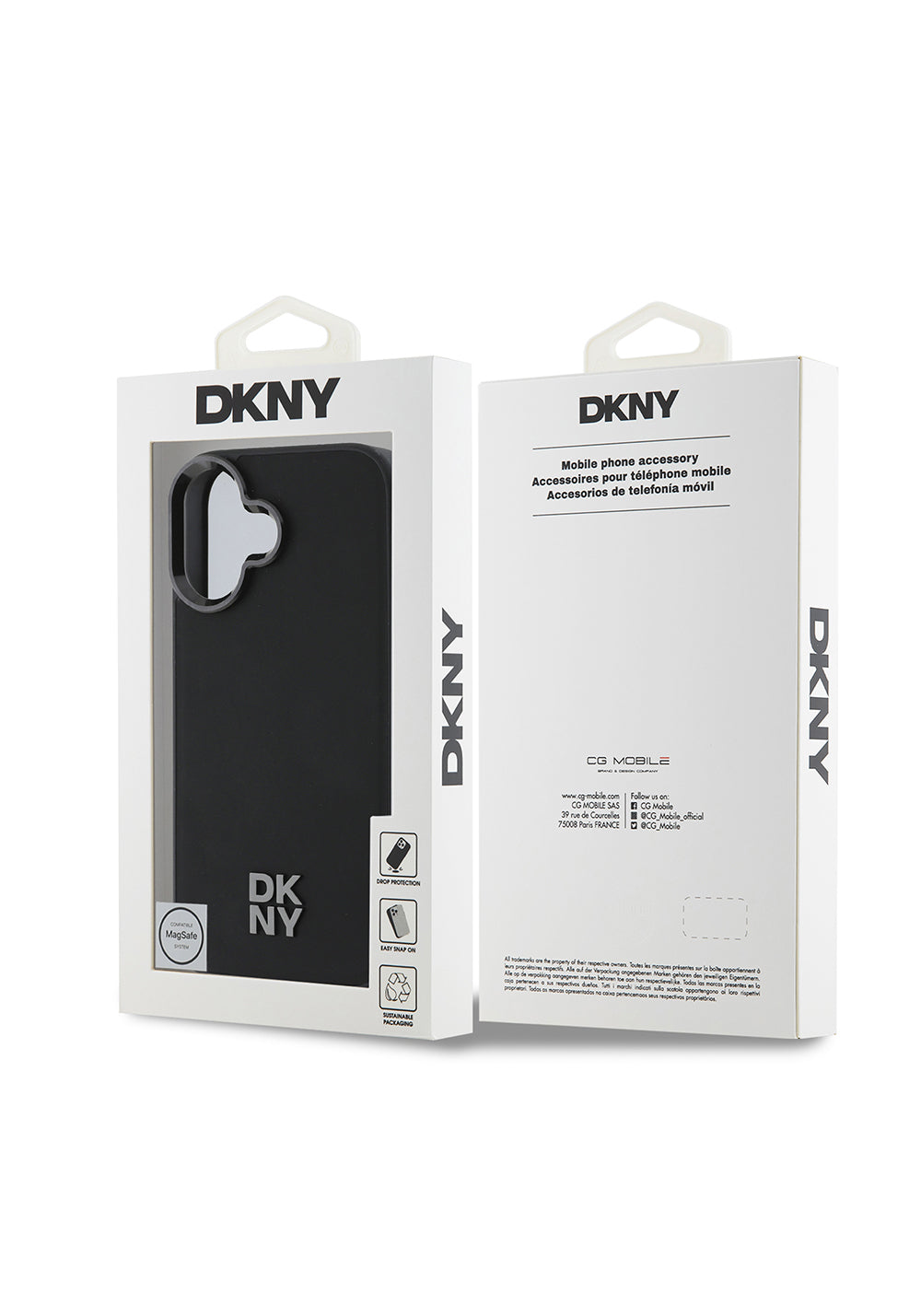 Apple iPhone 16 Kılıf DKNY Orijinal Lisanslı Manyetik Şarj Uyumlu Metal Logolu PU Deri Plain Kapak