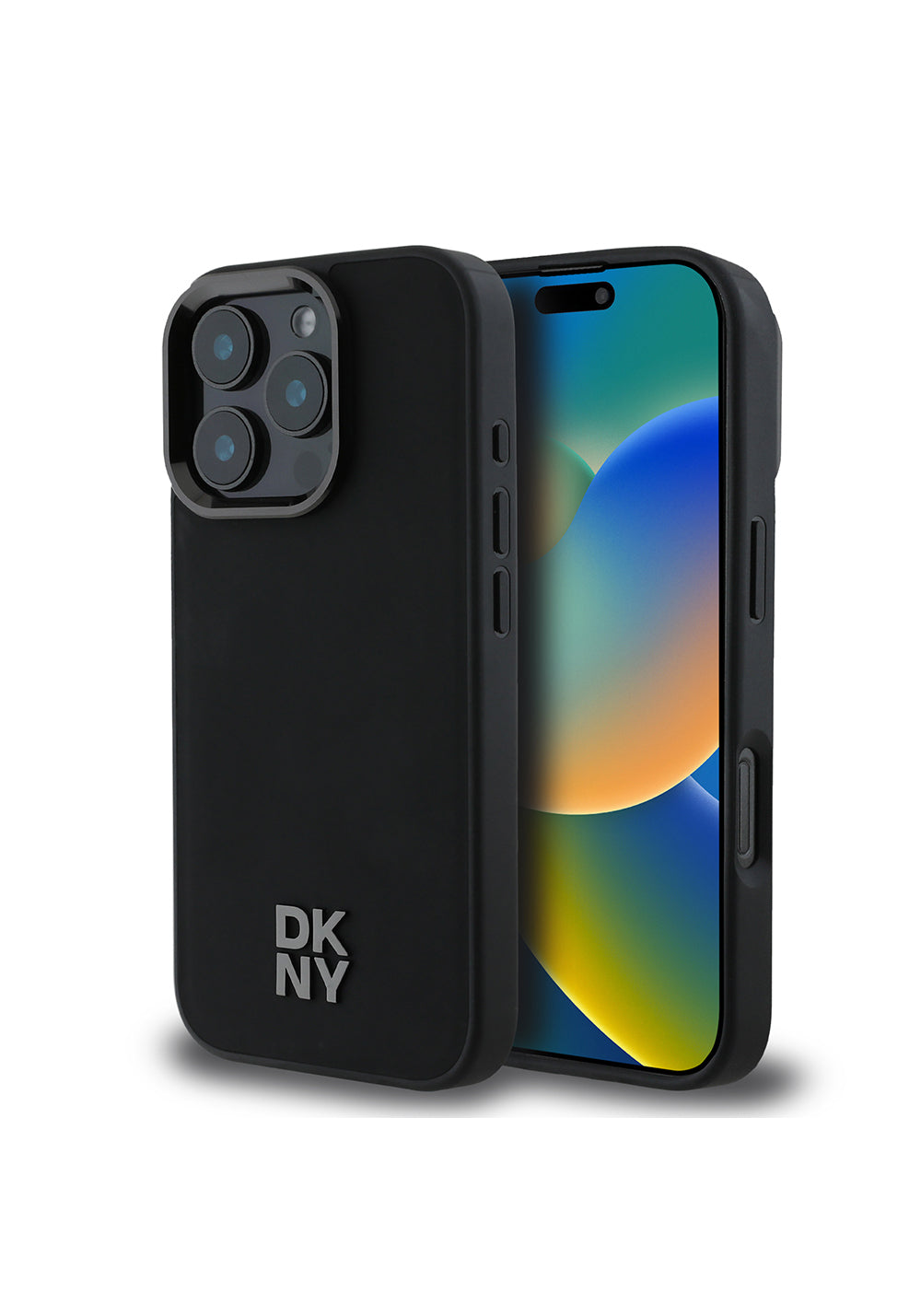 Apple iPhone 16 Pro Kılıf DKNY Orijinal Lisanslı Manyetik Şarj Uyumlu Metal Logolu PU Deri Plain Kapak
