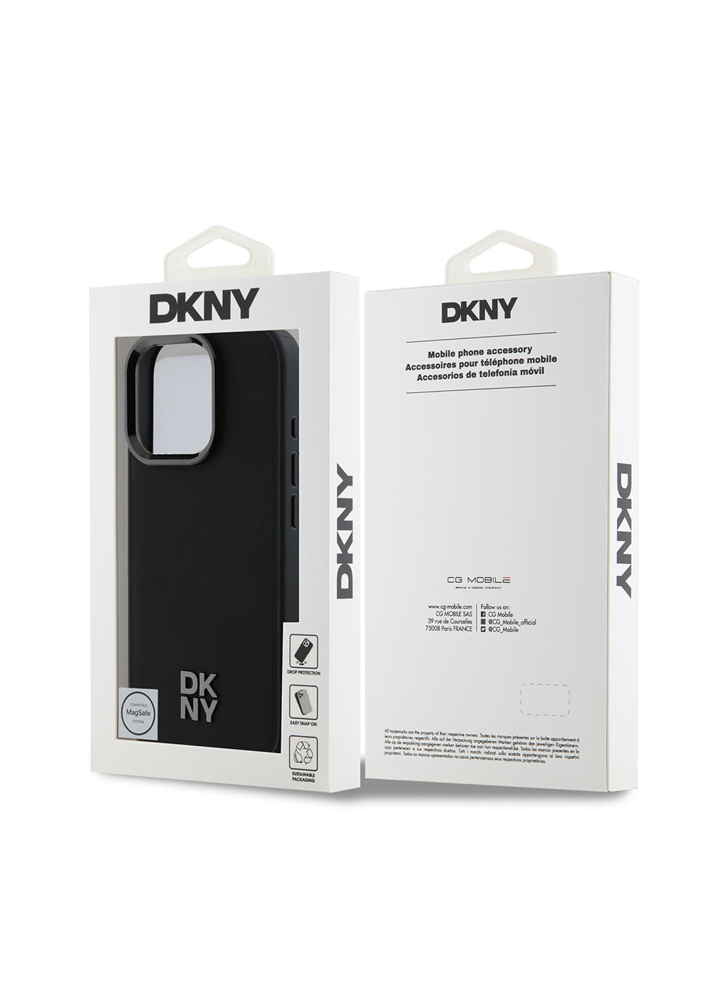 Apple iPhone 16 Pro Kılıf DKNY Orijinal Lisanslı Manyetik Şarj Uyumlu Metal Logolu PU Deri Plain Kapak