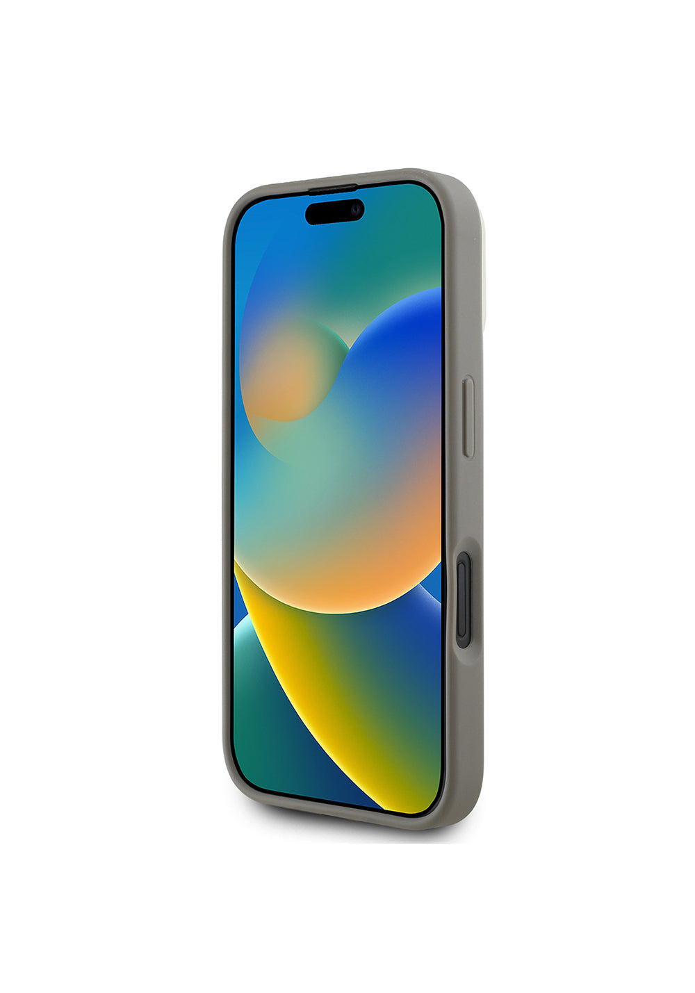 Apple iPhone 16 Kılıf DKNY Orijinal Lisanslı Manyetik Şarj Uyumlu 3D Yazılı Checkered Pattern Kapak
