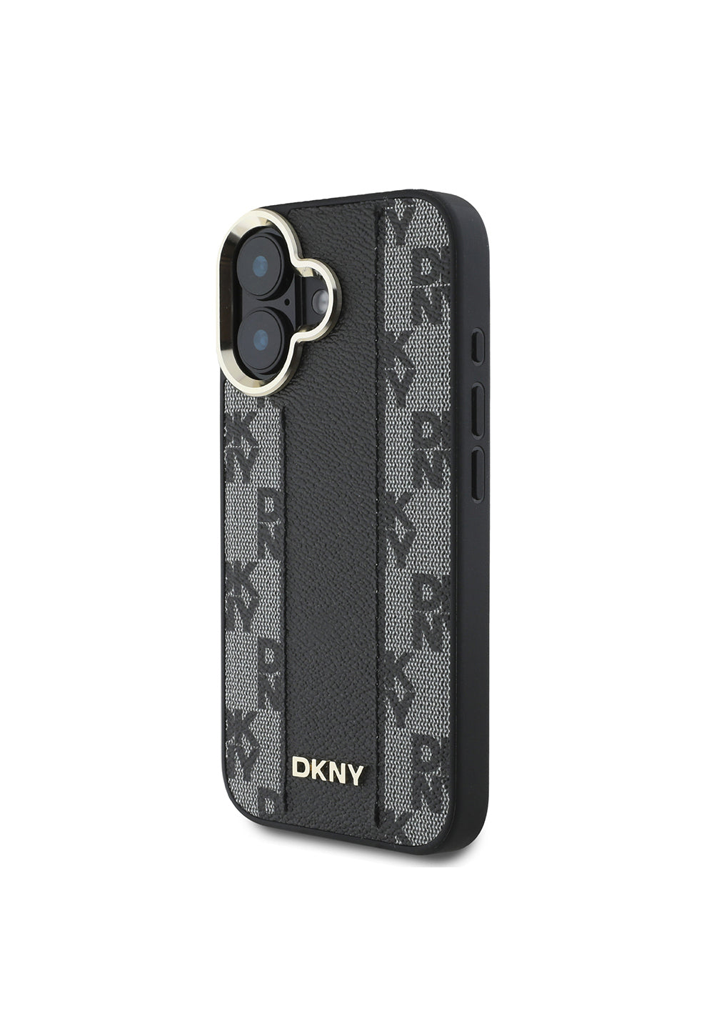 Apple iPhone 16 Plus Kılıf DKNY Orijinal Lisanslı Manyetik Şarj Uyumlu 3D Yazılı Checkered Pattern Kapak