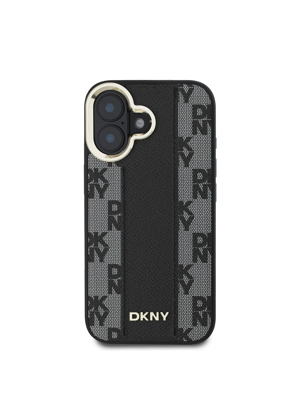 Apple iPhone 16 Plus Kılıf DKNY Orijinal Lisanslı Manyetik Şarj Uyumlu 3D Yazılı Checkered Pattern Kapak