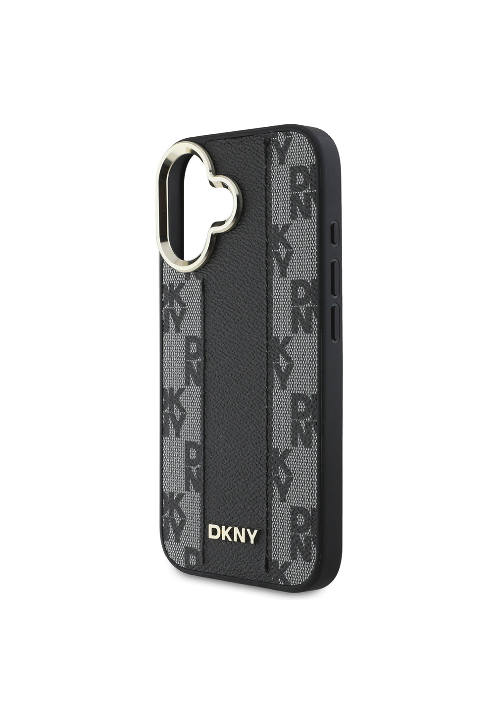 Apple iPhone 16 Plus Kılıf DKNY Orijinal Lisanslı Manyetik Şarj Uyumlu 3D Yazılı Checkered Pattern Kapak