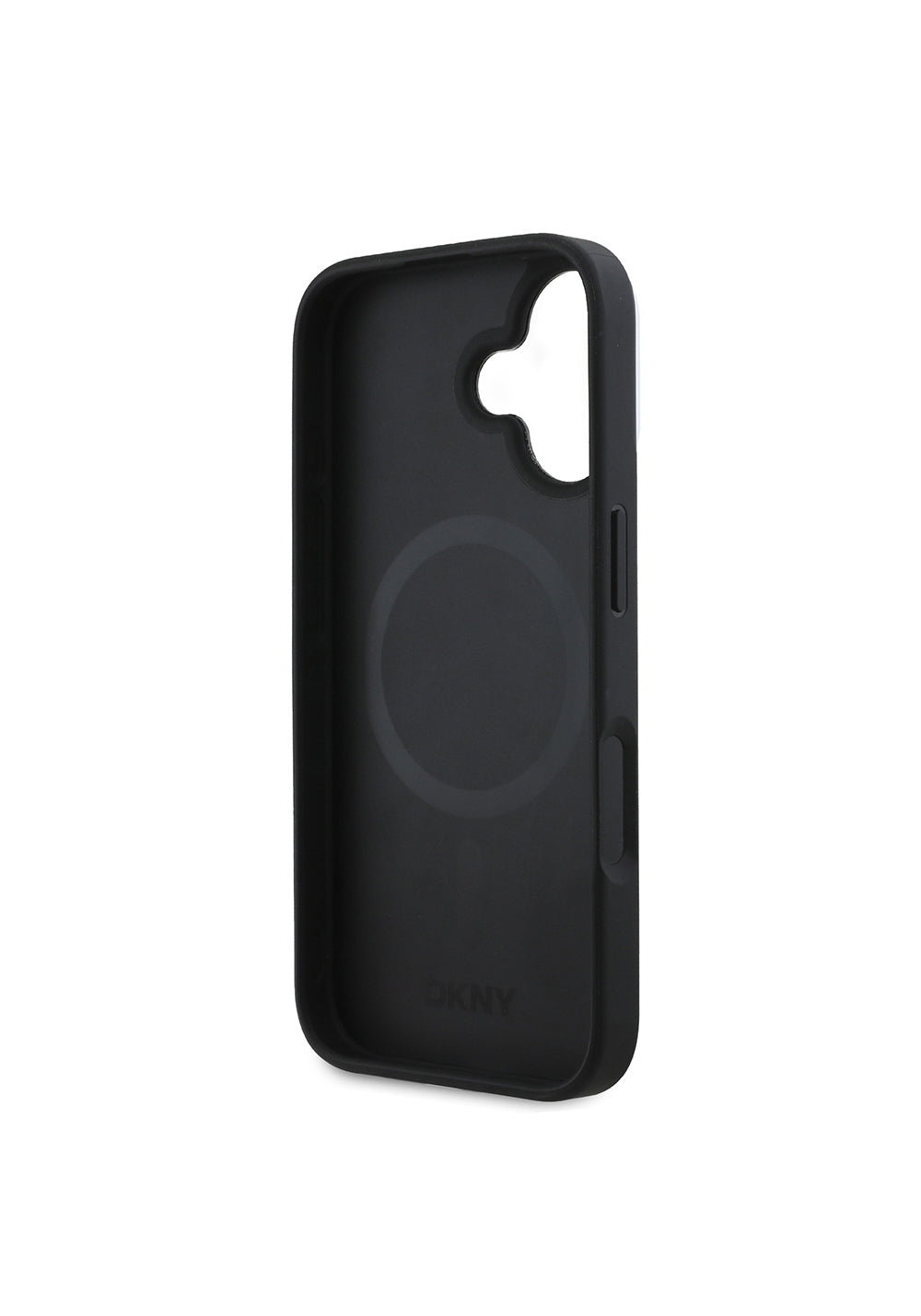 Apple iPhone 16 Plus Kılıf DKNY Orijinal Lisanslı Manyetik Şarj Uyumlu 3D Yazılı Checkered Pattern Kapak
