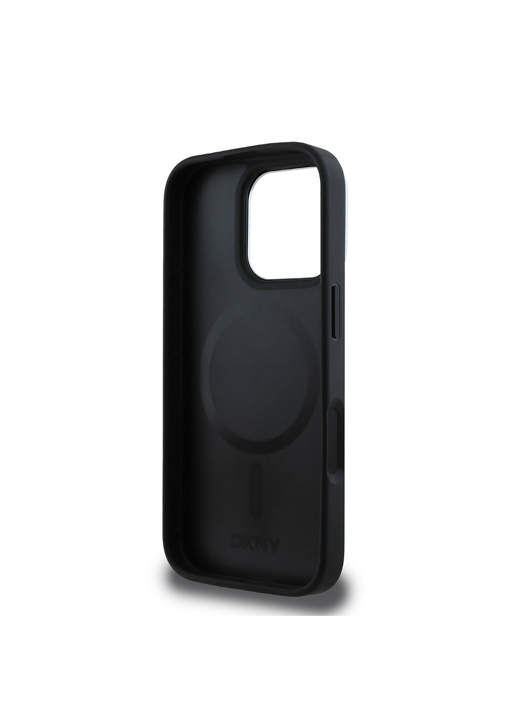 Apple iPhone 16 Pro Max Kılıf DKNY Orijinal Lisanslı Manyetik Şarj Uyumlu 3D Yazılı Checkered Pattern Kapak