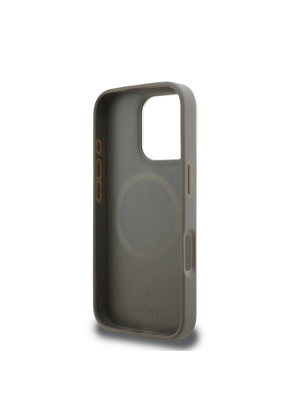 Apple iPhone 16 Pro Max Kılıf DKNY Orijinal Lisanslı Manyetik Şarj Uyumlu 3D Yazılı Checkered Pattern Kapak