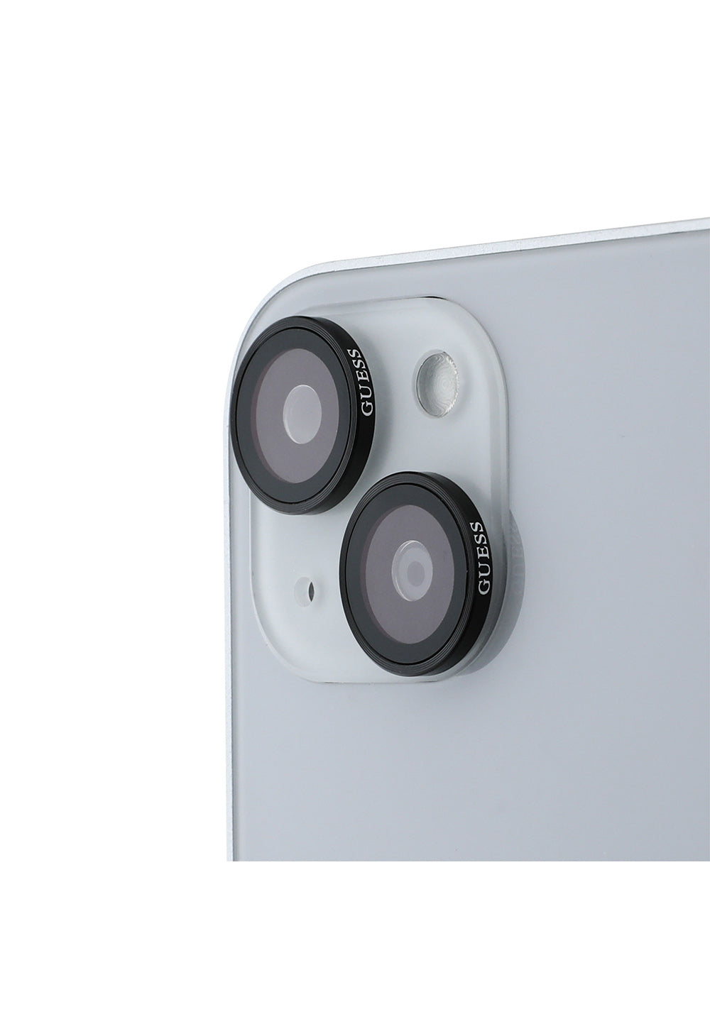 Apple iPhone 15 Plus Guess Orijinal Lisanslı Metal Kamera Lens Koruyucu