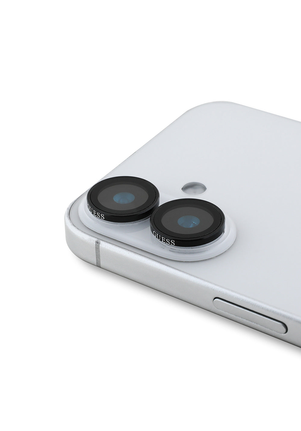 Apple iPhone 16 Plus Guess Orijinal Lisanslı Metal Kamera Lens Koruyucu