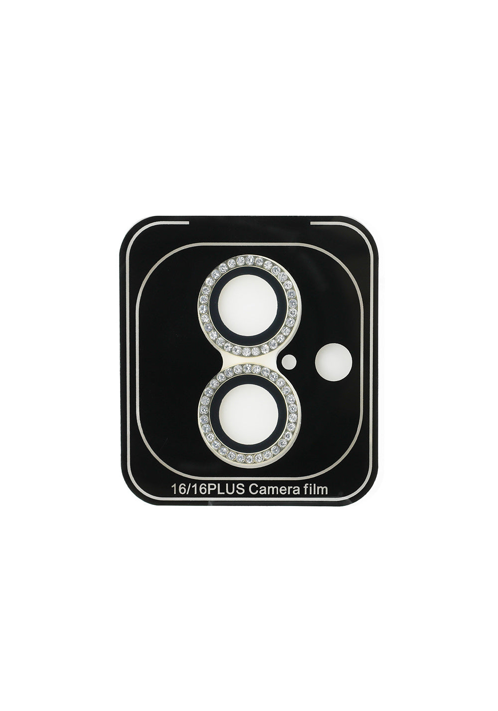 Apple iPhone 16 Plus Guess Orijinal Lisanslı Rhinestone Taşlı Lens Koruyucu
