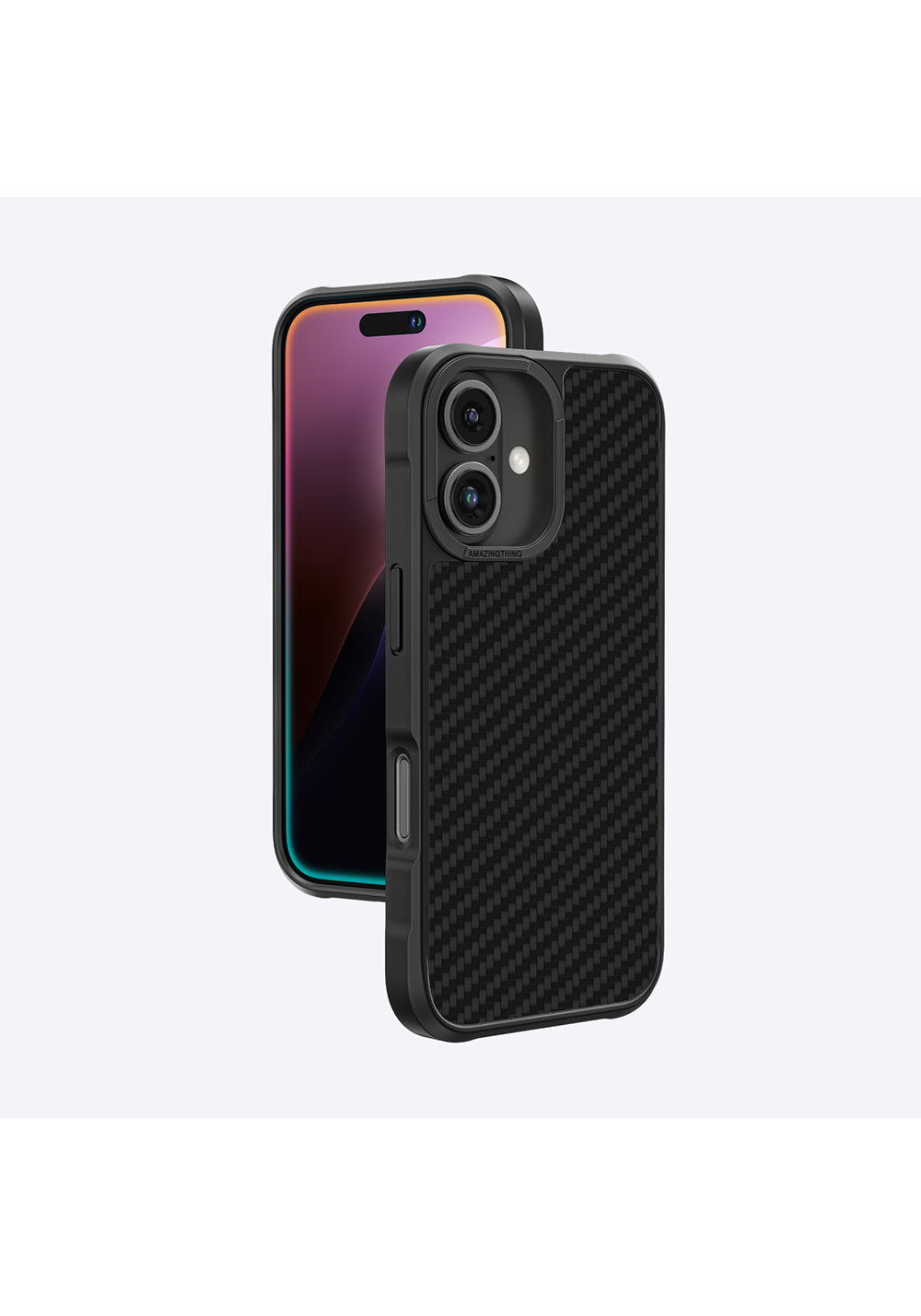Apple iPhone 16 Kılıf Manyetik Şarj Uyumlu 1500D Aramid Fiber Amazingthing Titan Max Serisi Kapak