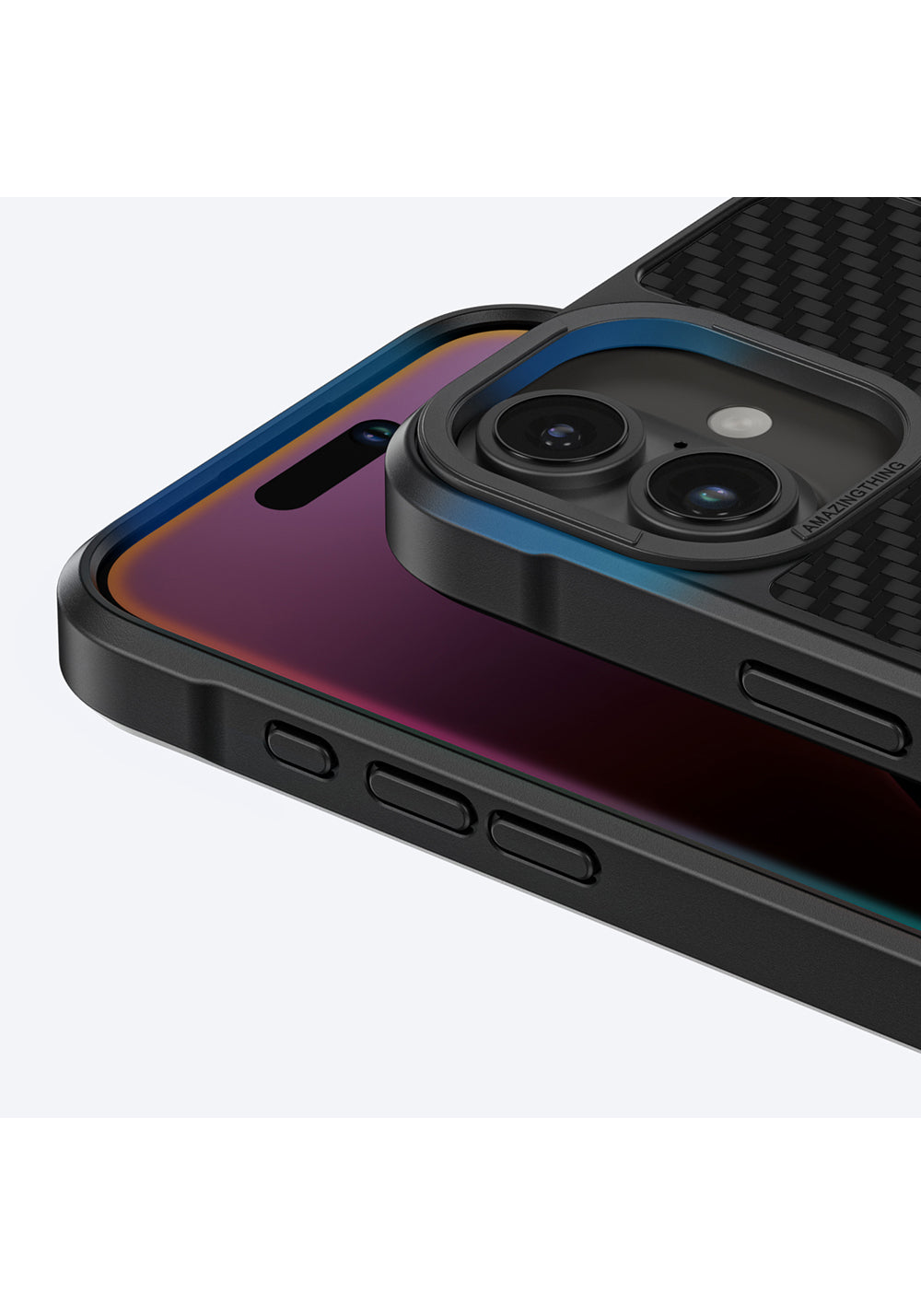 Apple iPhone 16 Kılıf Manyetik Şarj Uyumlu 1500D Aramid Fiber Amazingthing Titan Max Serisi Kapak