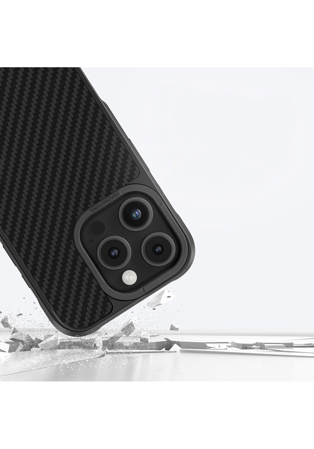 Apple iPhone 16 Pro Max Kılıf Manyetik Şarj Uyumlu 1500D Aramid Fiber Amazingthing Titan Max Serisi Kapak
