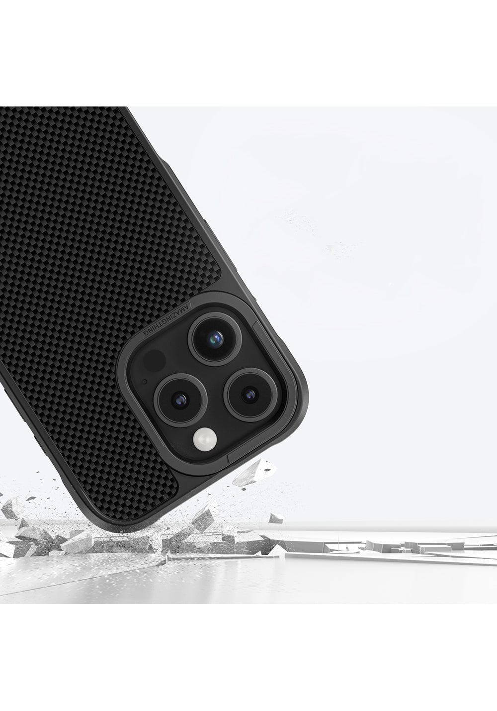 Apple iPhone 16 Pro Max Kılıf Manyetik Şarj Uyumlu 600D Aramid Fiber Amazingthing Titan Max Serisi Kapak