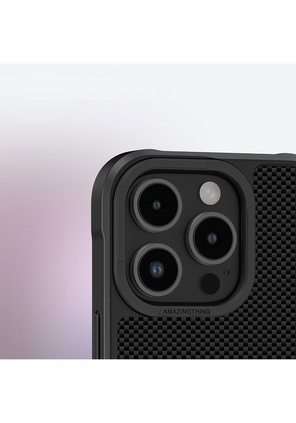 Apple iPhone 16 Pro Max Kılıf Manyetik Şarj Uyumlu 600D Aramid Fiber Amazingthing Titan Max Serisi Kapak