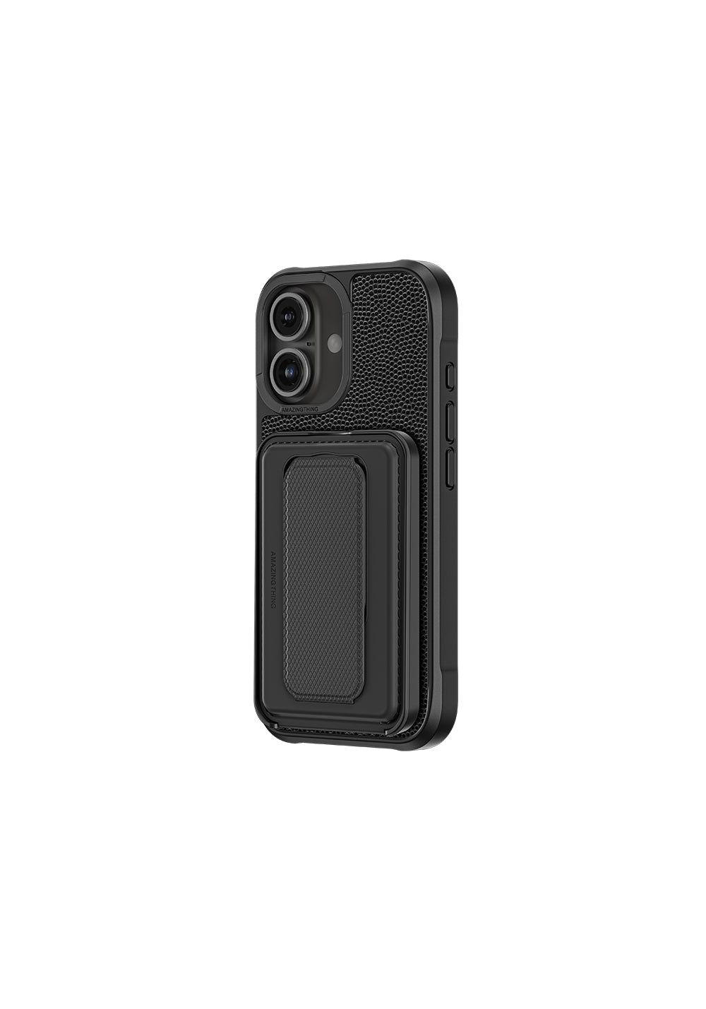 Apple iPhone 16 Kılıf Manyetik Şarj Uyumlu Standlı Kartlıklı Set Amazingthing Glamour Luxe Serisi Kapak