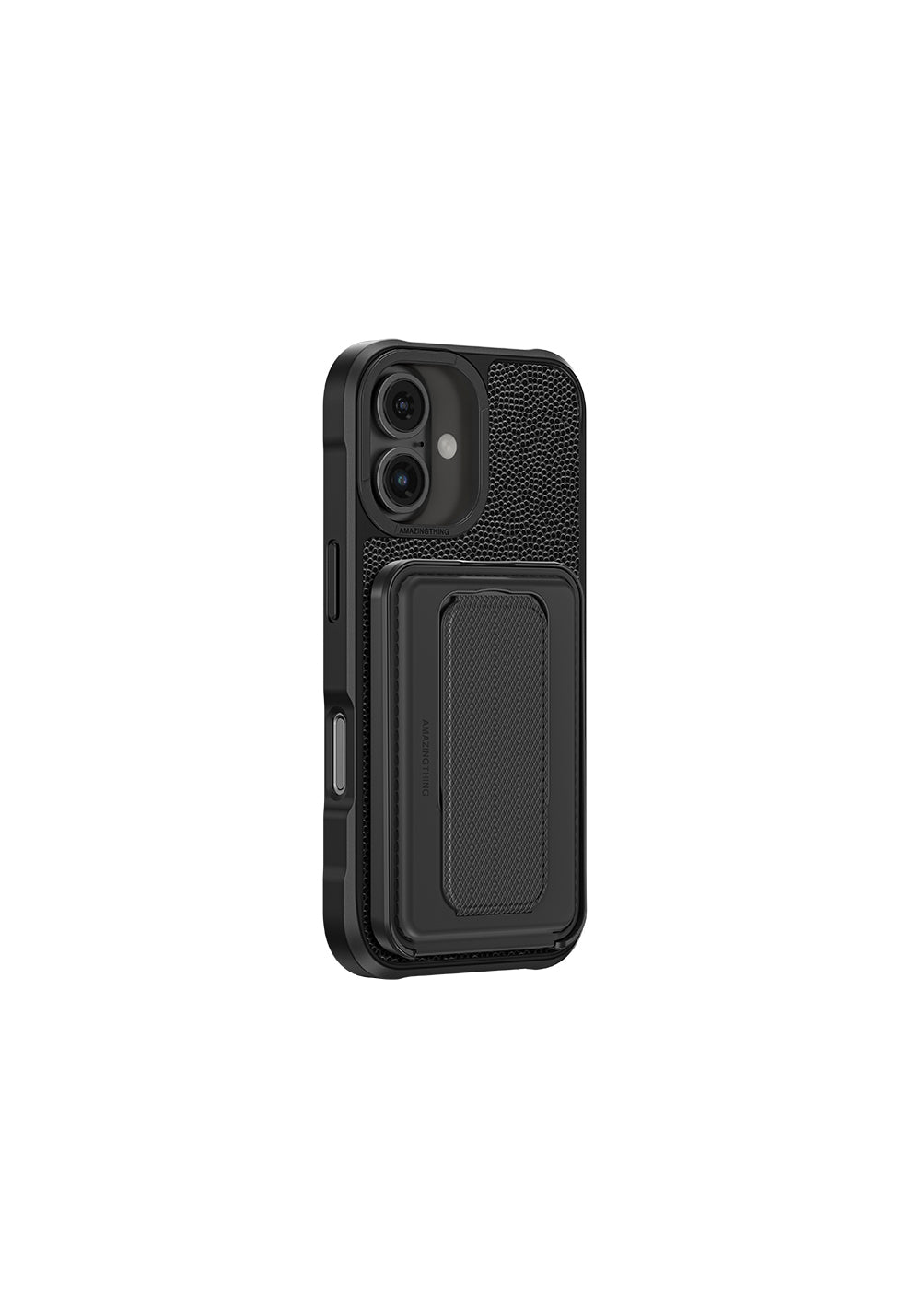 Apple iPhone 16 Plus Kılıf Manyetik Şarj Uyumlu Standlı Kartlıklı Set Amazinghing Glamour Luxe Serisi Kapak