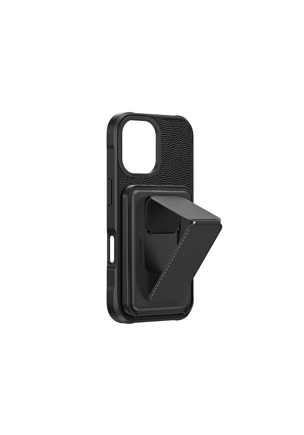 Apple iPhone 16 Plus Kılıf Manyetik Şarj Uyumlu Standlı Kartlıklı Set Amazinghing Glamour Luxe Serisi Kapak