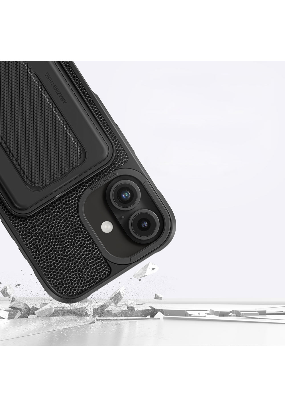 Apple iPhone 16 Plus Kılıf Manyetik Şarj Uyumlu Standlı Kartlıklı Set Amazinghing Glamour Luxe Serisi Kapak