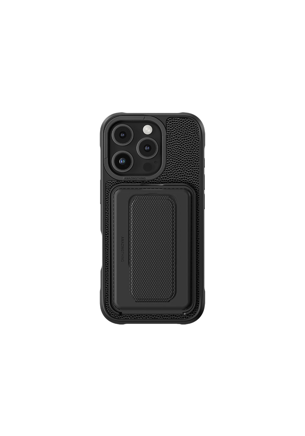 Apple iPhone 16 Pro Kılıf Manyetik Şarj Uyumlu Standlı Kartlıklı Set Amazingthing Glamour Luxe Serisi Kapak