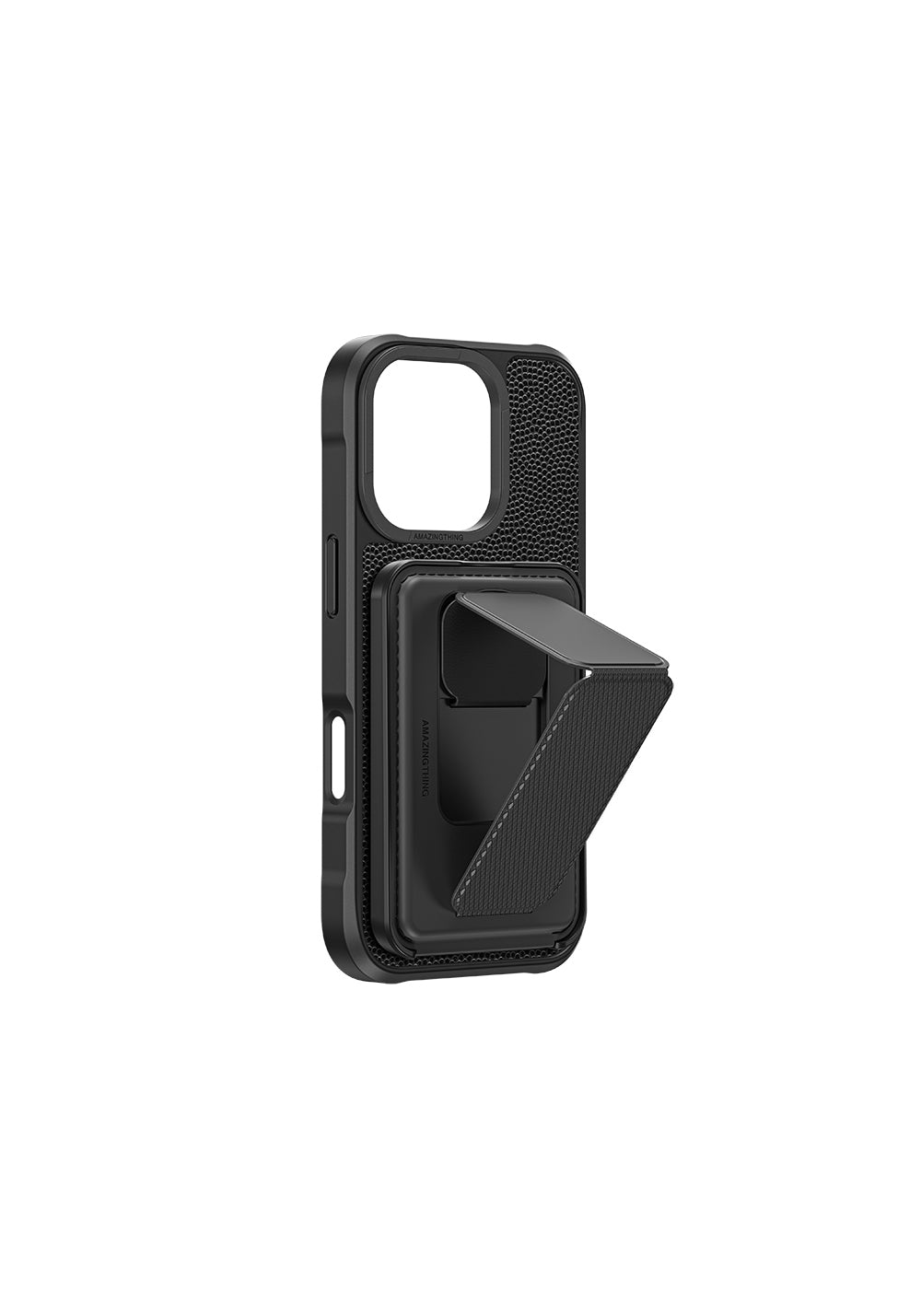 Apple iPhone 16 Pro Kılıf Manyetik Şarj Uyumlu Standlı Kartlıklı Set Amazingthing Glamour Luxe Serisi Kapak