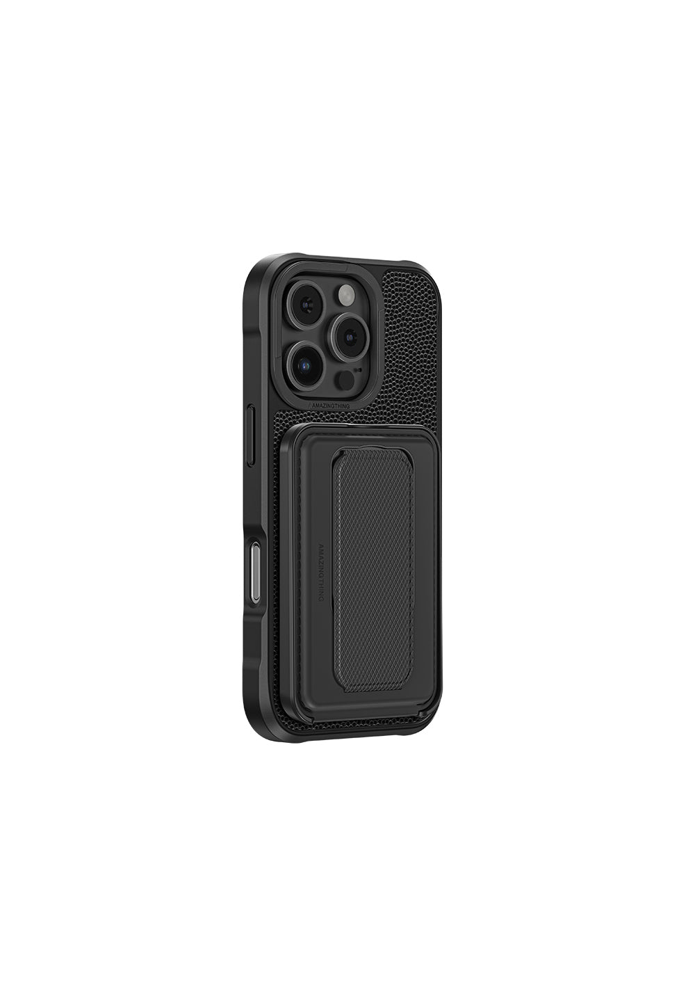 Apple iPhone 16 Pro Max Kılıf Manyetik Şarj Uyumlu Standlı Kartlıklı Set Amazingthing Glamour Luxe Serisi Kapak
