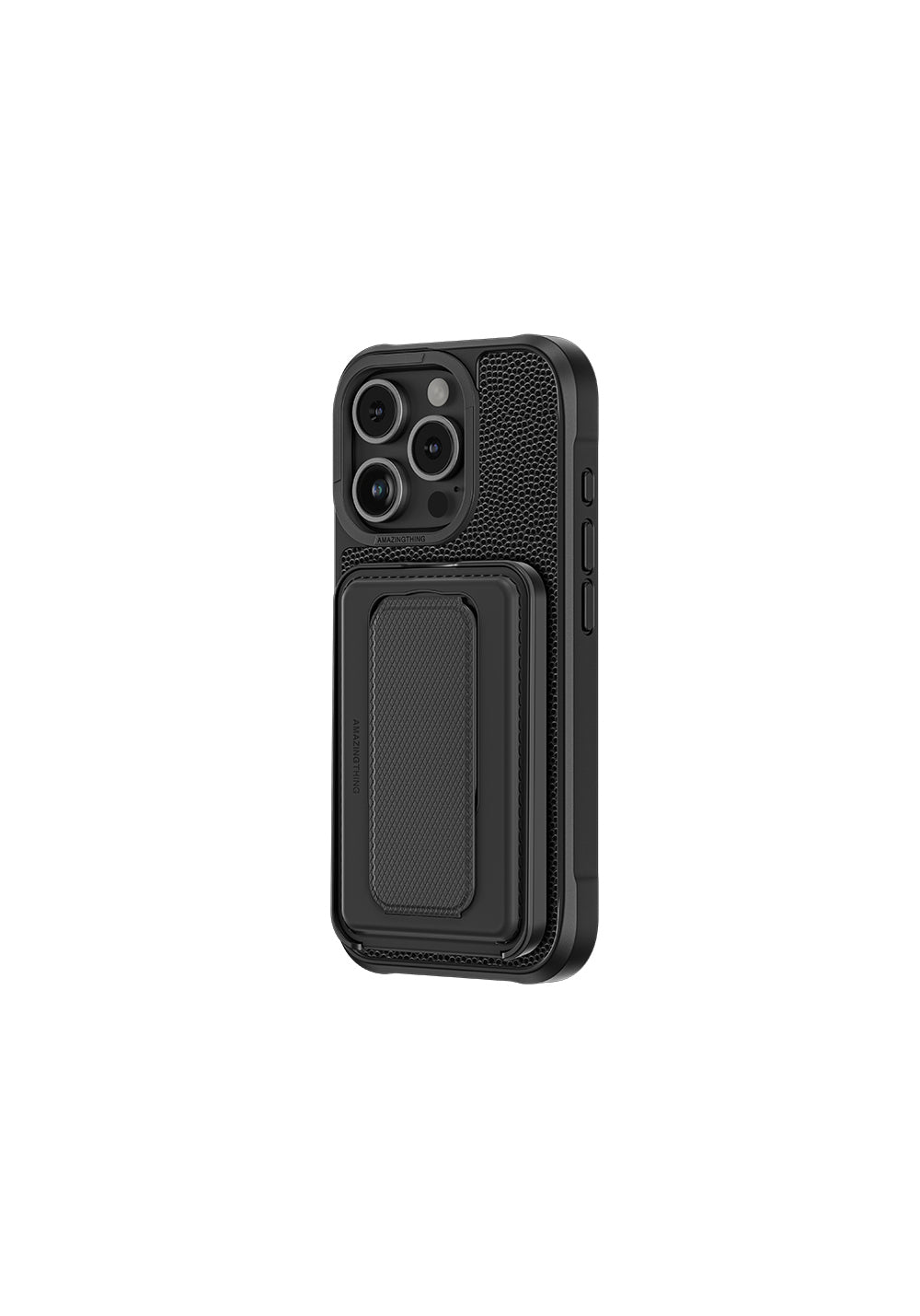 Apple iPhone 16 Pro Max Kılıf Manyetik Şarj Uyumlu Standlı Kartlıklı Set Amazingthing Glamour Luxe Serisi Kapak