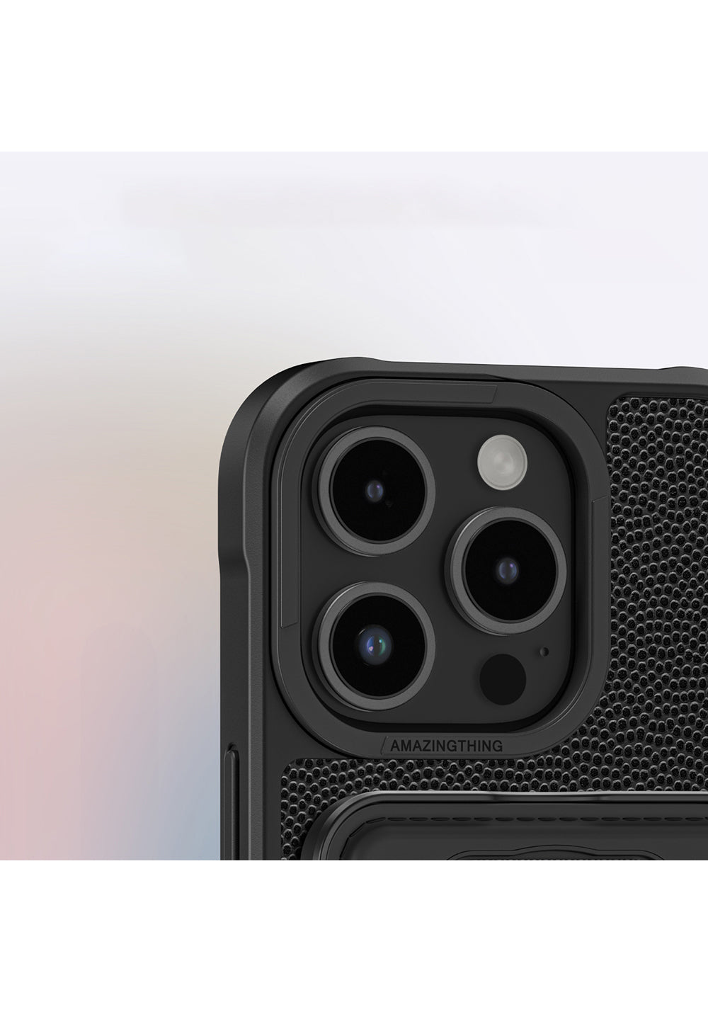 Apple iPhone 16 Pro Max Kılıf Manyetik Şarj Uyumlu Standlı Kartlıklı Set Amazingthing Glamour Luxe Serisi Kapak