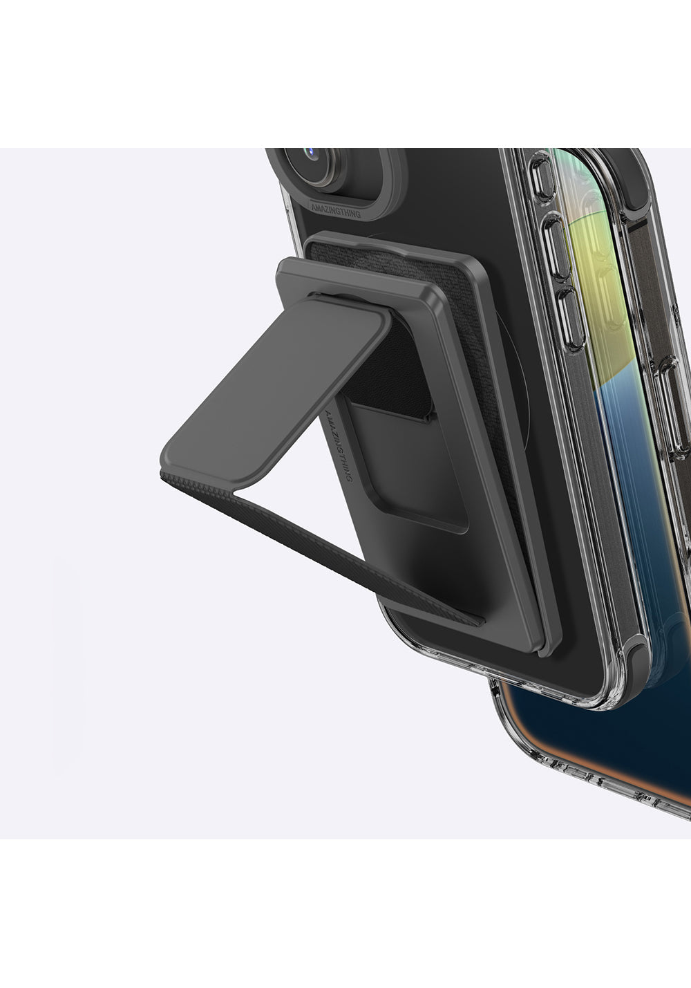 Apple iPhone 16 Plus Kılıf Manyetik Şarj Uyumlu Standlı Set Amazingthing Omni Adventure Serisi Kapak
