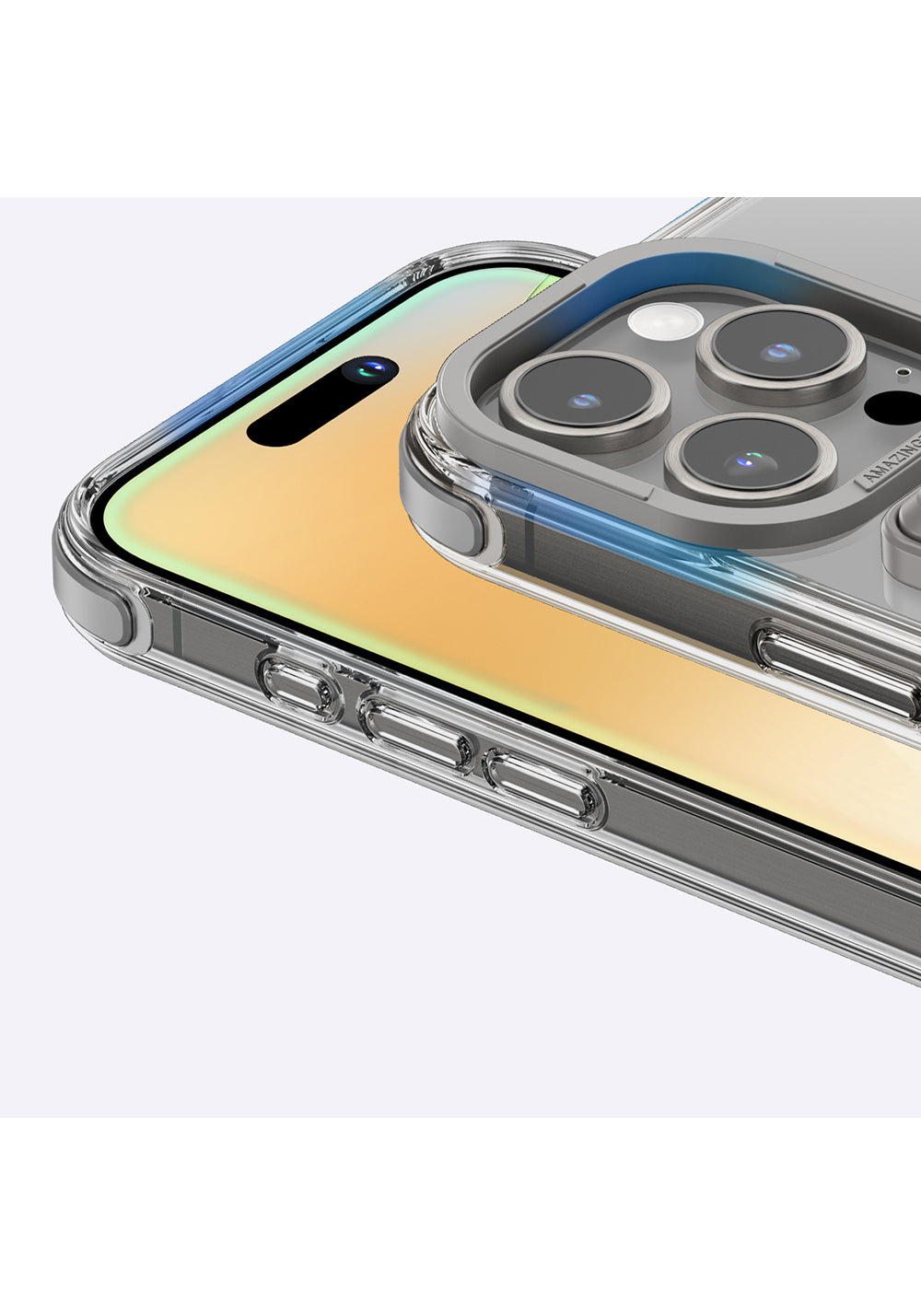 Apple iPhone 16 Pro Kılıf Manyetik Şarj Uyumlu Standlı Set Amazingthing Omni Adventure Serisi Kapak