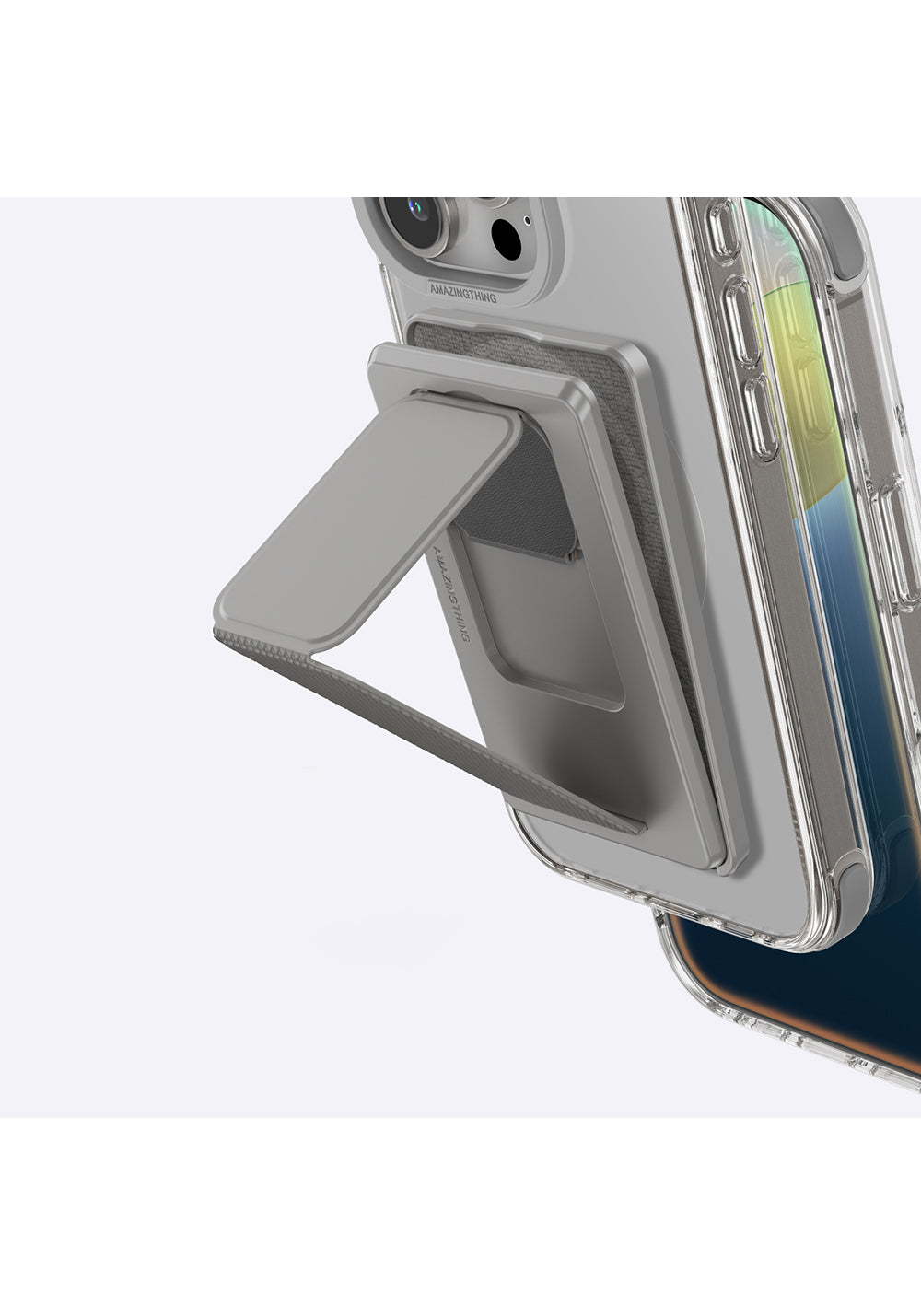 Apple iPhone 16 Pro Kılıf Manyetik Şarj Uyumlu Standlı Set Amazingthing Omni Adventure Serisi Kapak