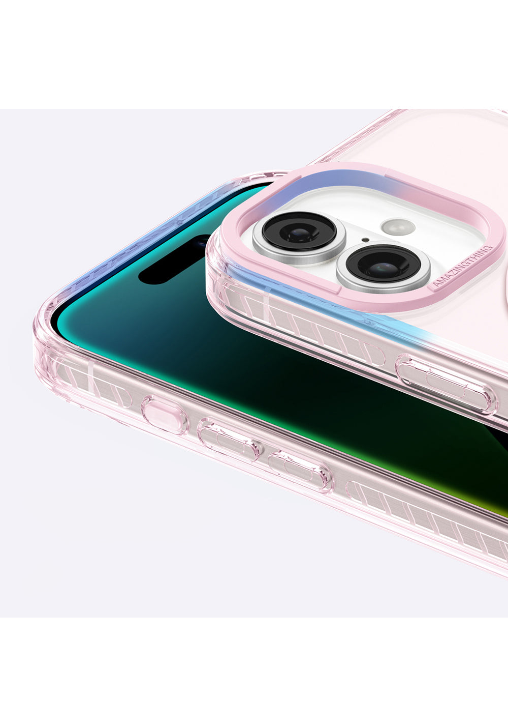 Apple iPhone 16 Kılıf Manyetik Şarj Uyumlu Yüzük Standlı Amazingthing Titan Pro Serisi Kapak