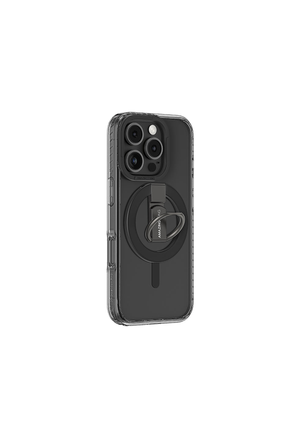 Apple iPhone 16 Pro Kılıf Manyetik Şarj Uyumlu Yüzük Standlı Amazingthing Titan Pro Serisi Kapak