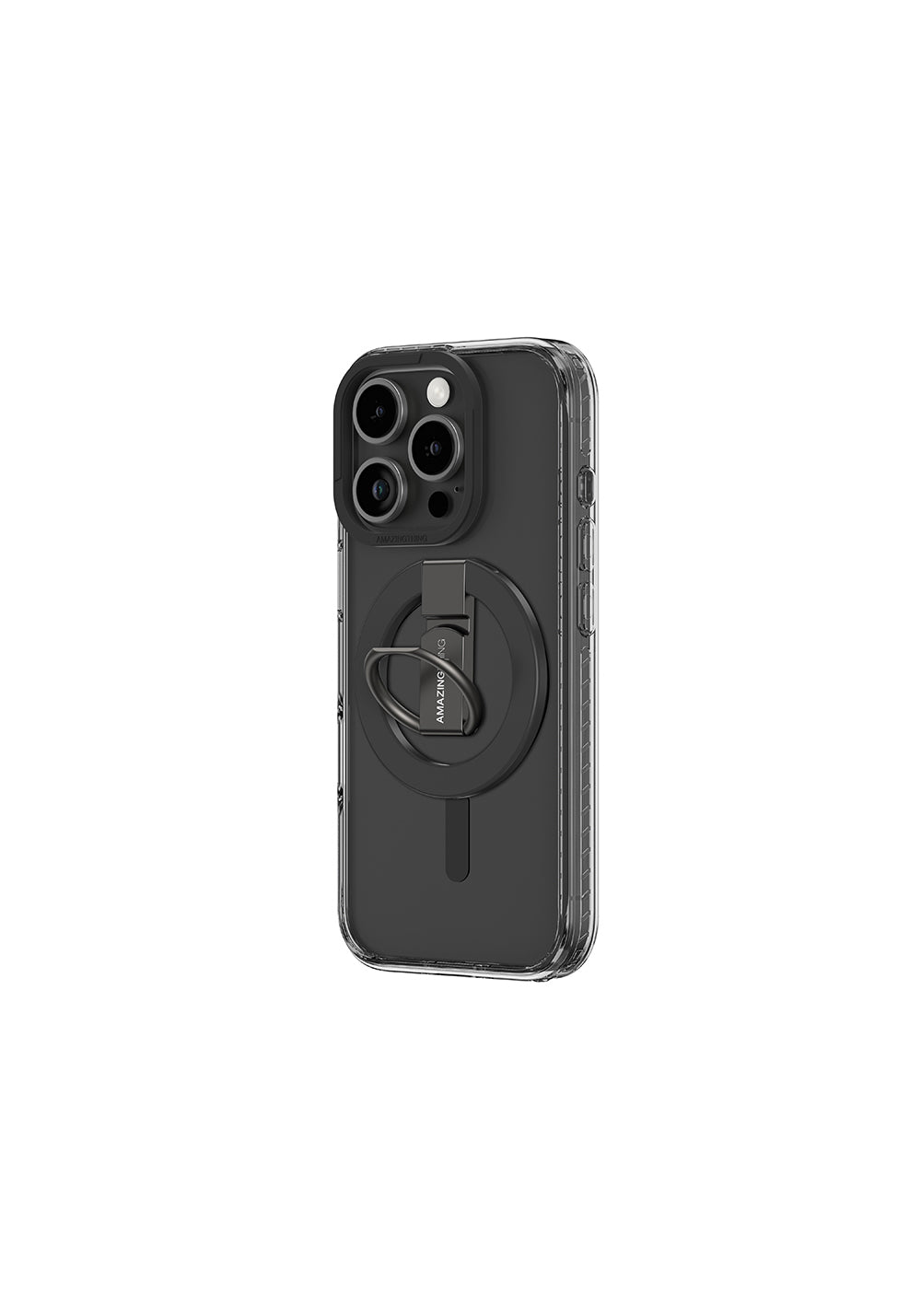 Apple iPhone 16 Pro Kılıf Manyetik Şarj Uyumlu Yüzük Standlı Amazingthing Titan Pro Serisi Kapak