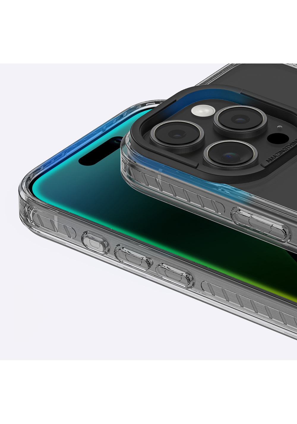 Apple iPhone 16 Pro Kılıf Manyetik Şarj Uyumlu Yüzük Standlı Amazingthing Titan Pro Serisi Kapak