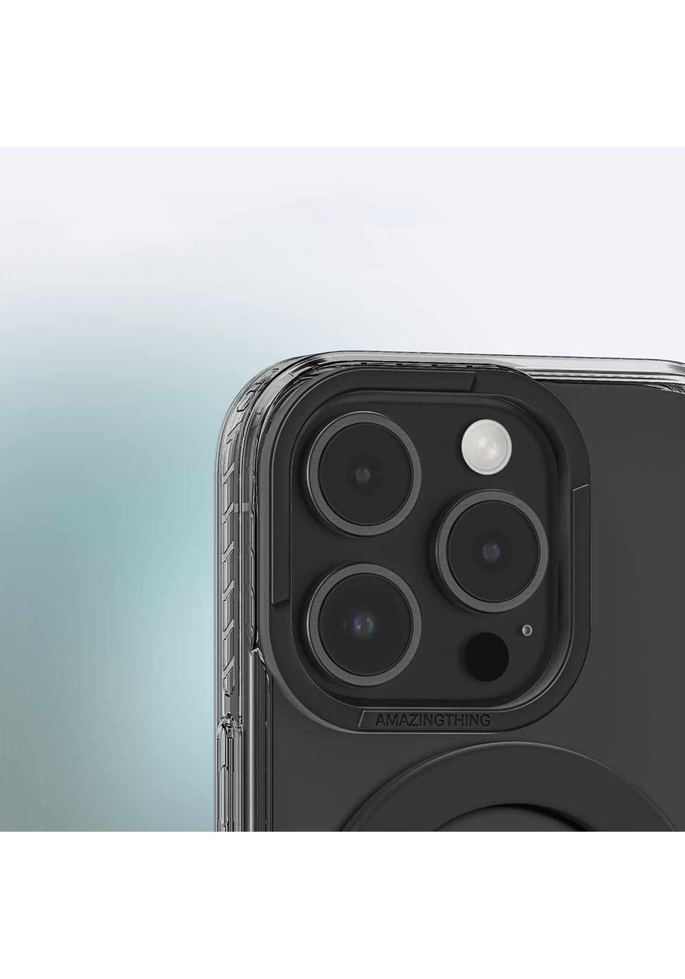 Apple iPhone 16 Pro Kılıf Manyetik Şarj Uyumlu Yüzük Standlı Amazingthing Titan Pro Serisi Kapak