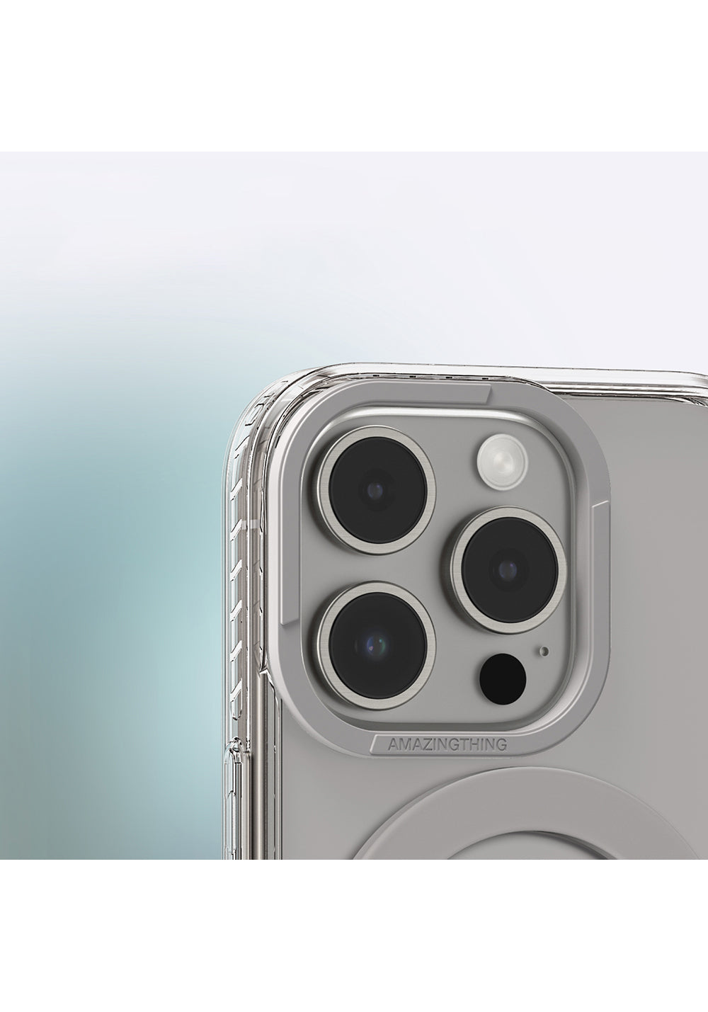 Apple iPhone 16 Pro Kılıf Manyetik Şarj Uyumlu Yüzük Standlı Amazingthing Titan Pro Serisi Kapak