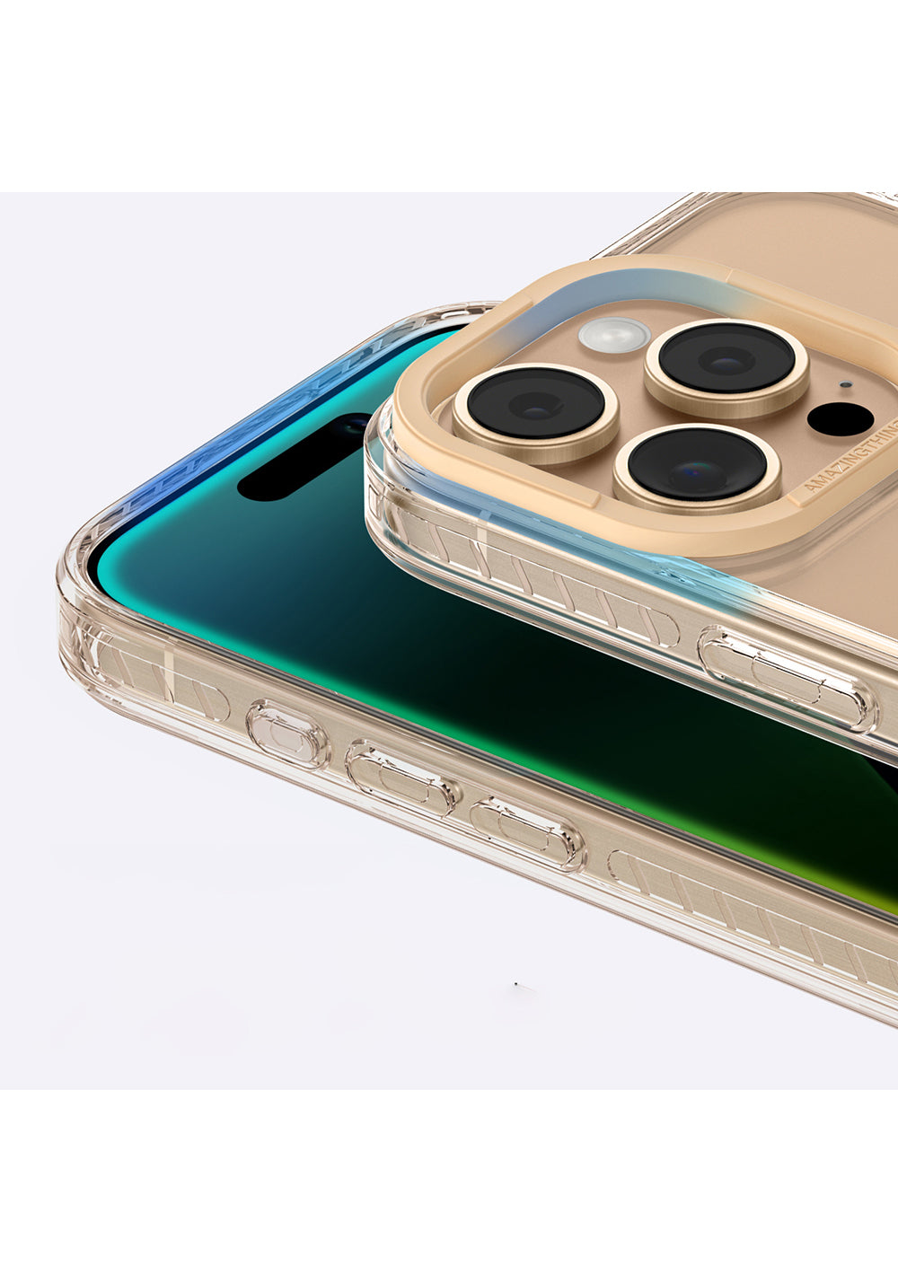 Apple iPhone 16 Pro Kılıf Manyetik Şarj Uyumlu Yüzük Standlı Amazingthing Titan Pro Serisi Kapak