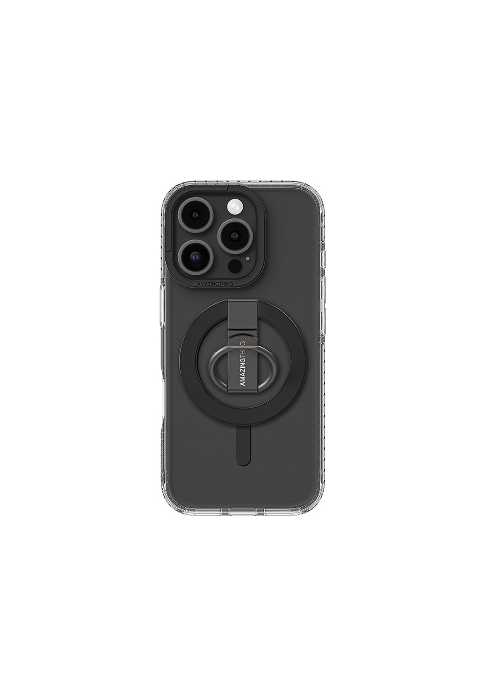 Apple iPhone 16 Pro Max Kılıf Manyetik Şarj Uyumlu Yüzük Standlı Amazingthing Titan Pro Serisi Kapak