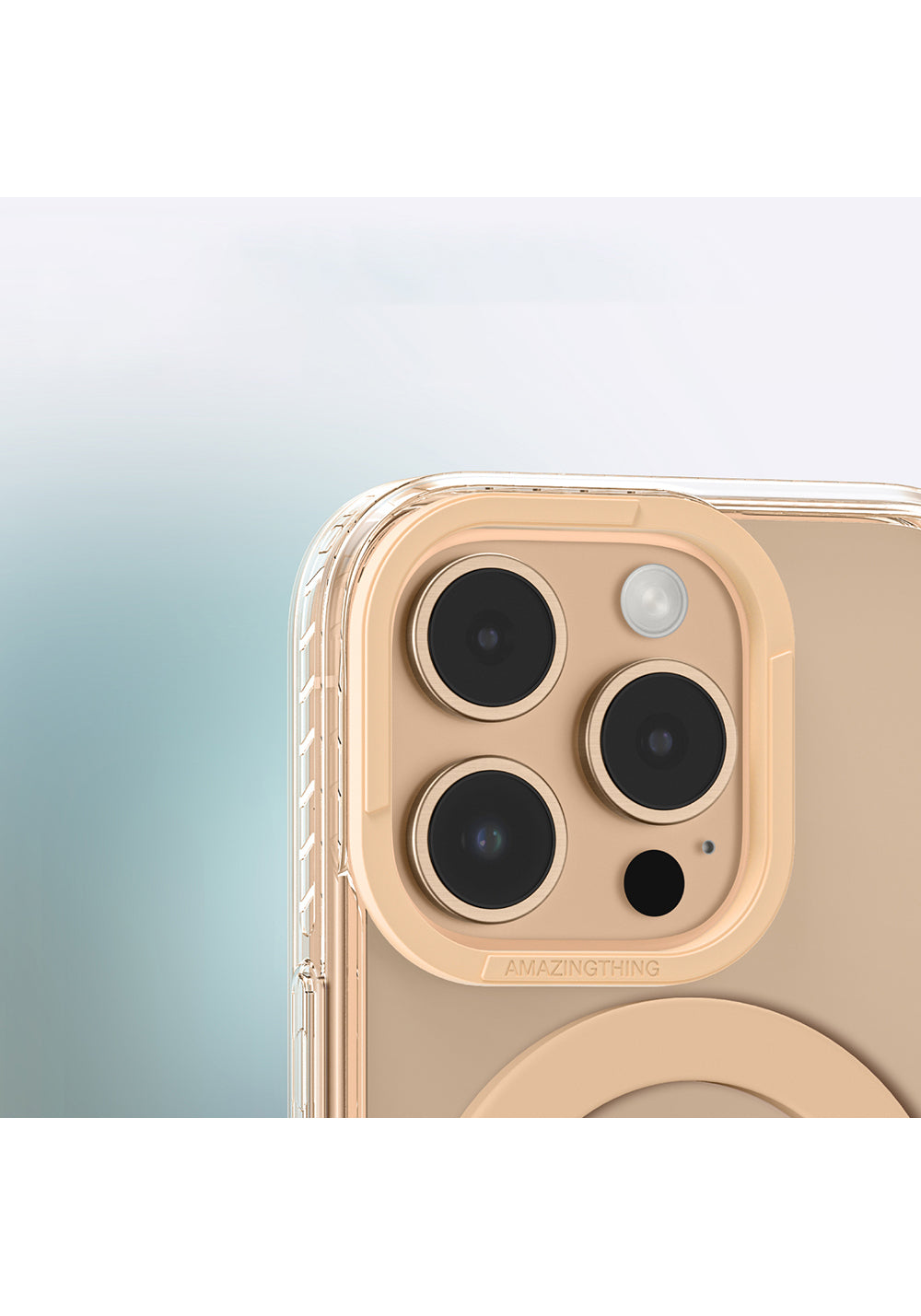 Apple iPhone 16 Pro Max Kılıf Manyetik Şarj Uyumlu Yüzük Standlı Amazingthing Titan Pro Serisi Kapak
