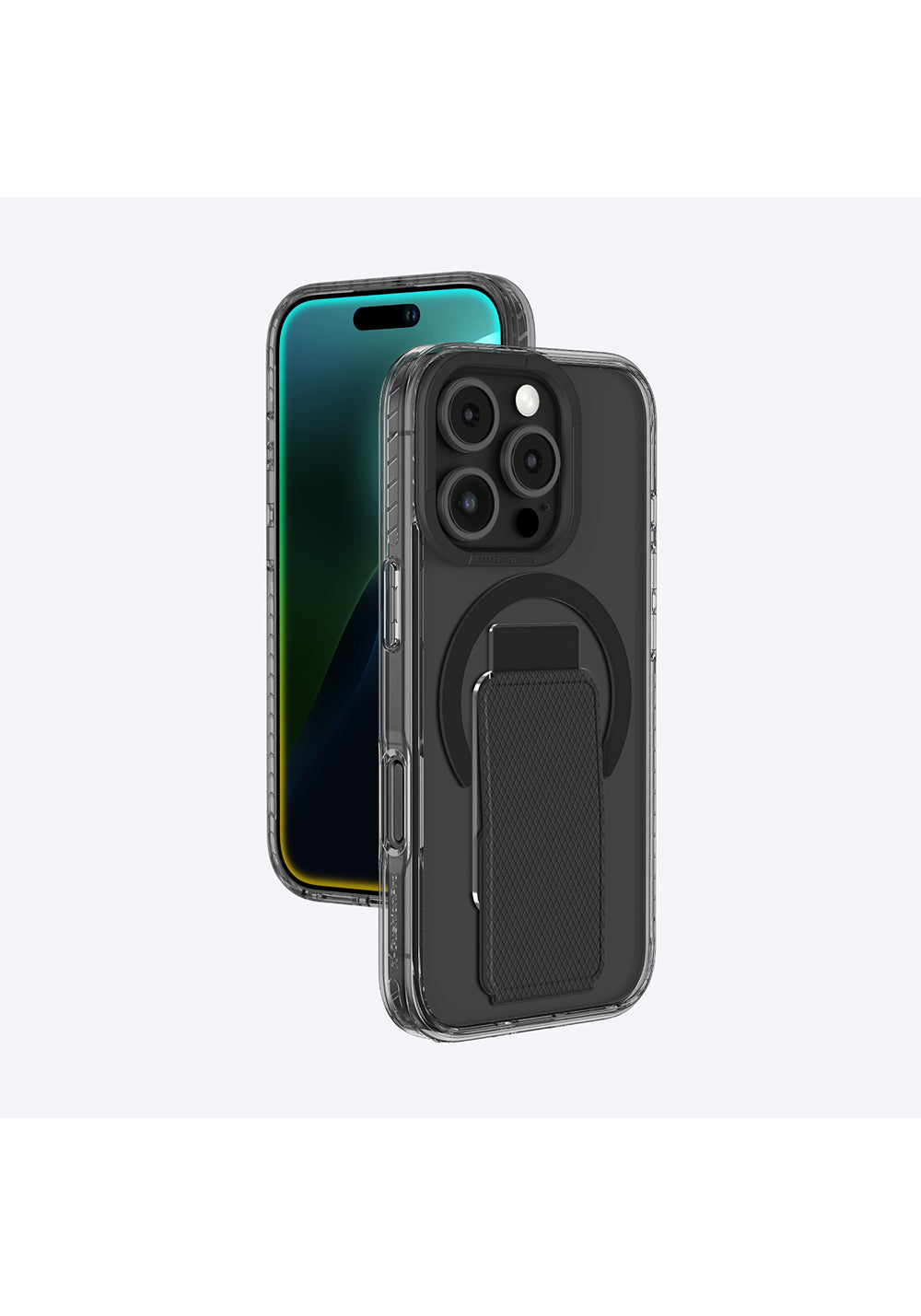 Apple iPhone 16 Pro Kılıf Manyetik Şarj Uyumlu Standlı Amazingthing Titan Pro Plus Kapak