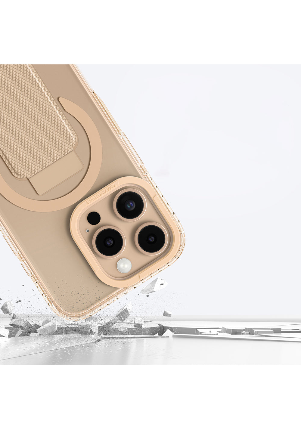 Apple iPhone 16 Pro Kılıf Manyetik Şarj Uyumlu Standlı Amazingthing Titan Pro Plus Kapak