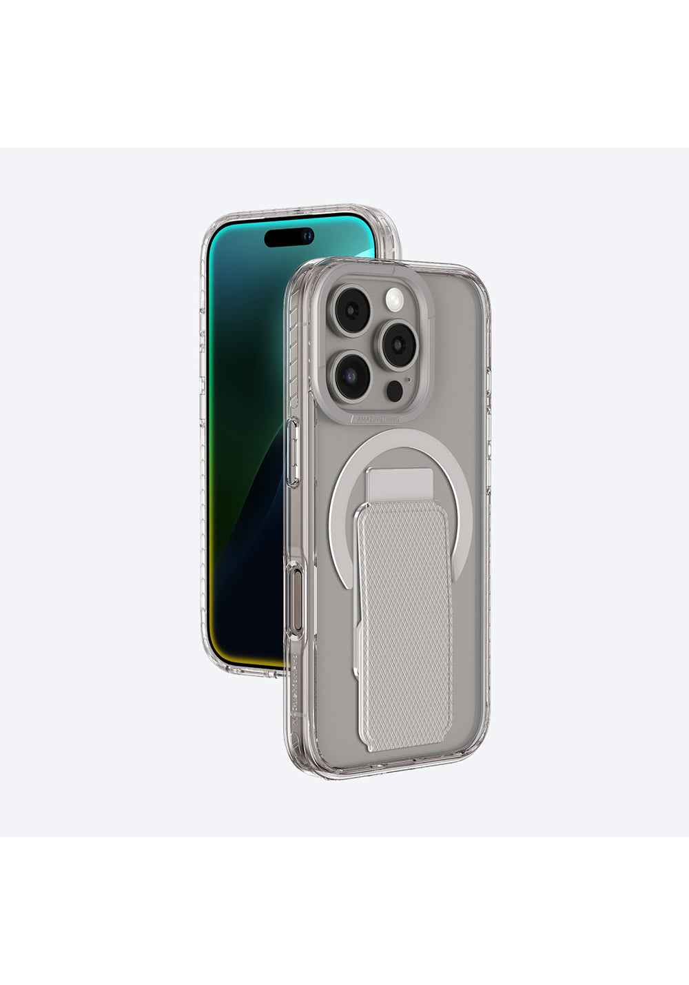 Apple iPhone 16 Pro Max Kılıf Manyetik Şarj Uyumlu Standlı Amazingthing Titan Pro Plus Kapak